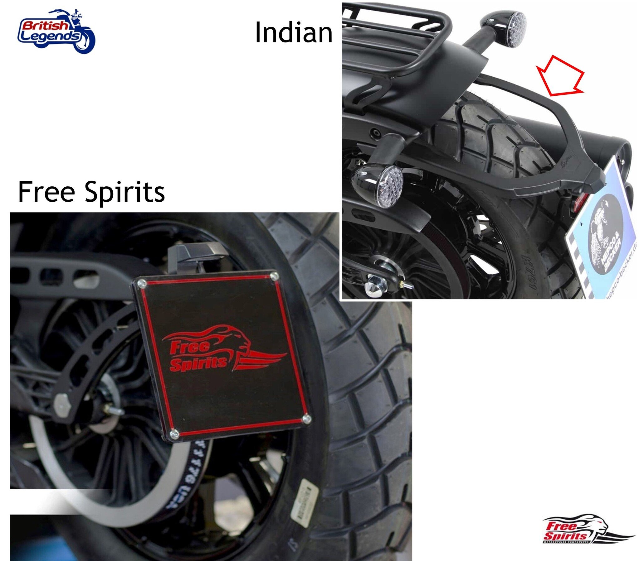 Side License Plate Kit for Indian Scout