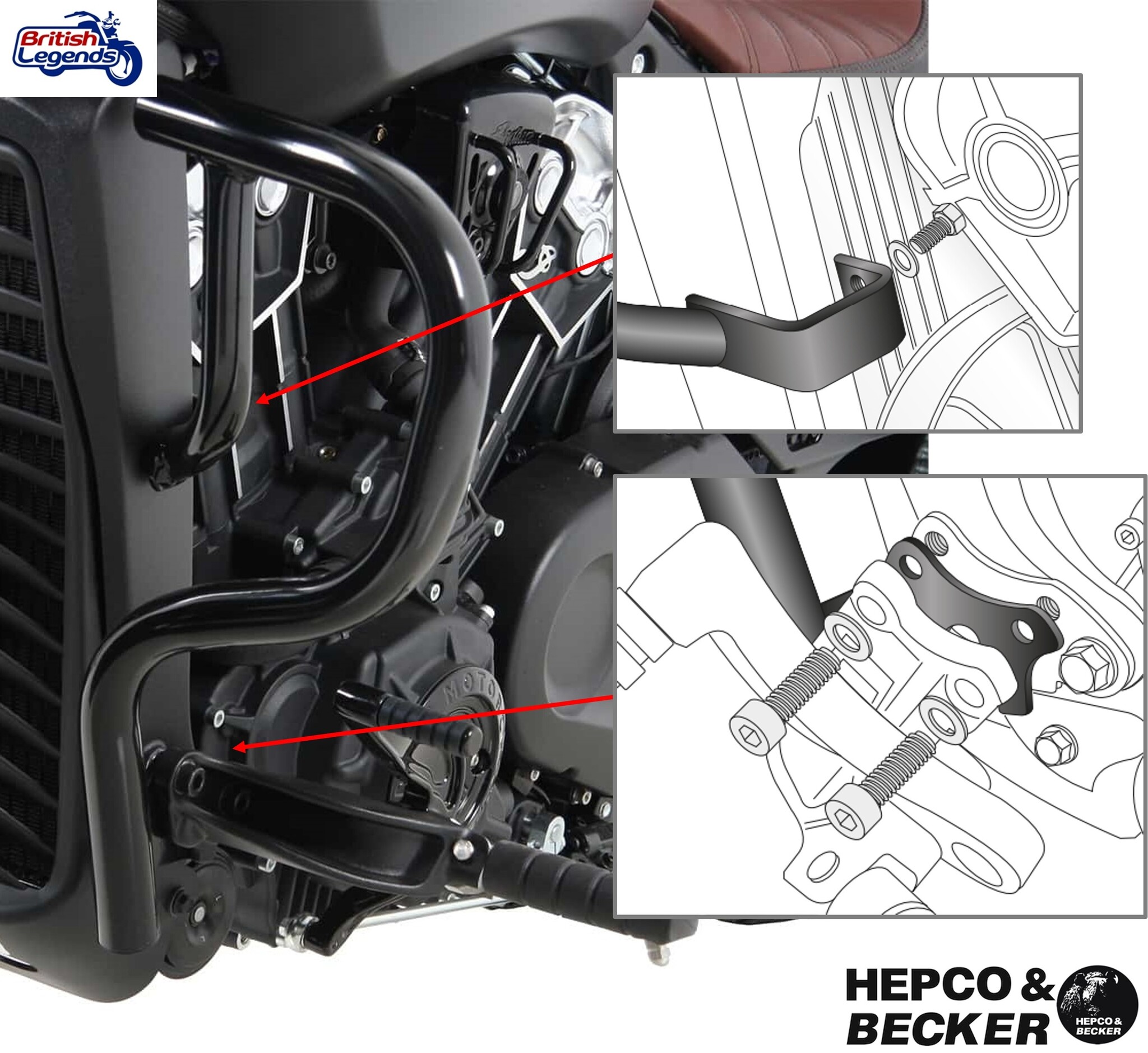 Barres de Protection pour Indian Scout