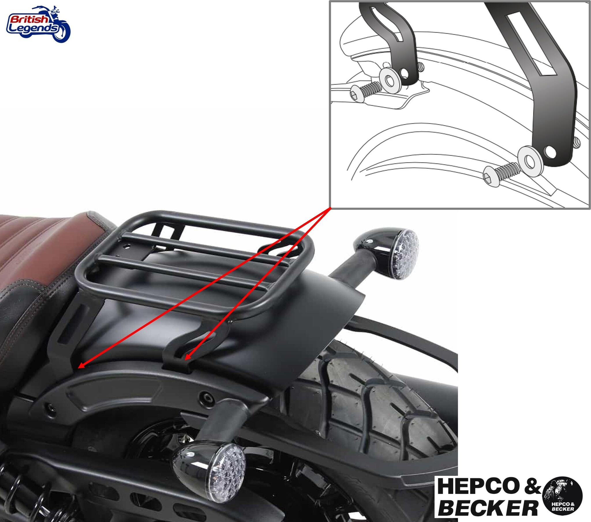 Porte-Paquet "Solo" pour Indian Scout Bobber