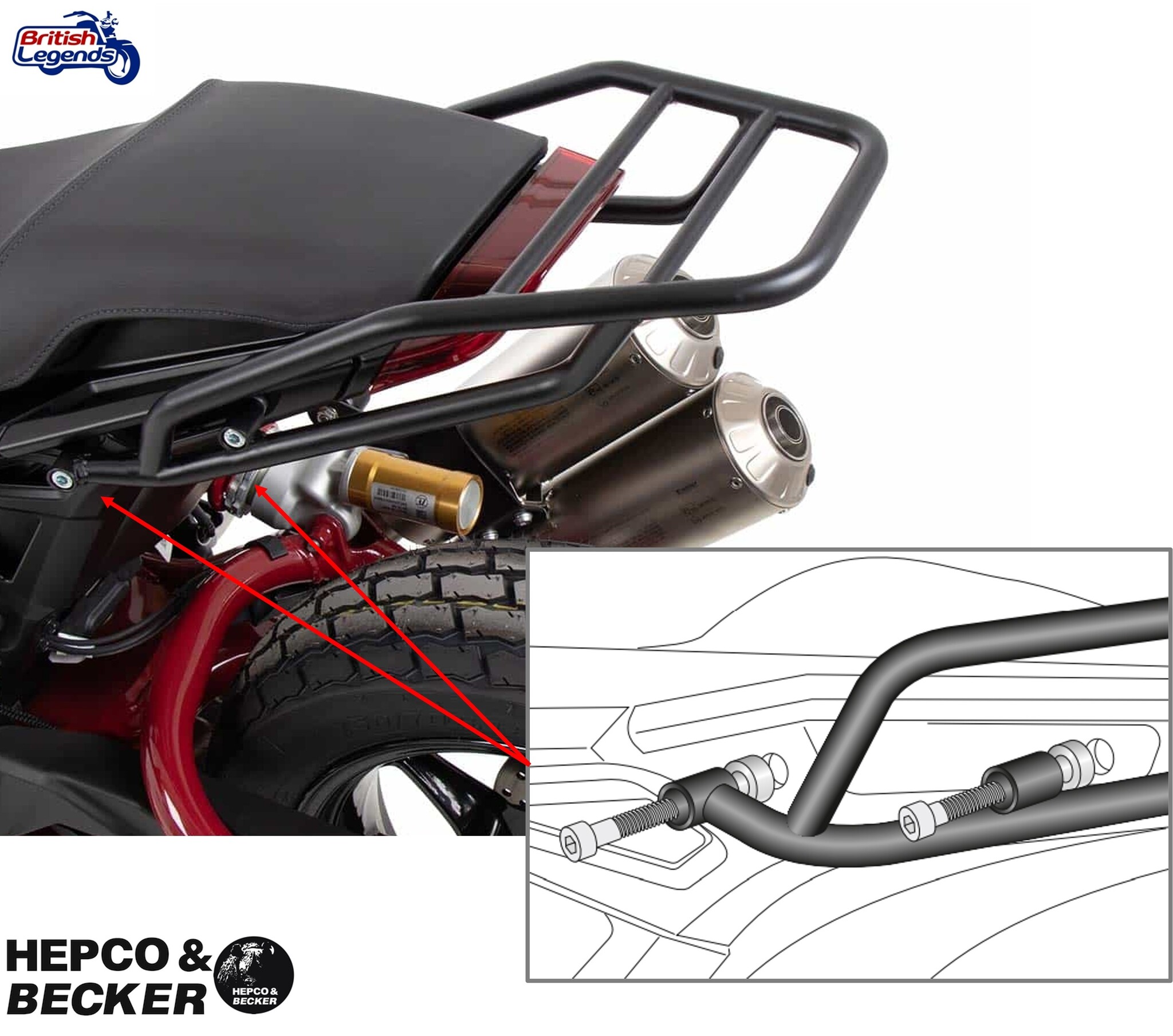 Porte-Paquet pour Indian FTR & FTR 1200