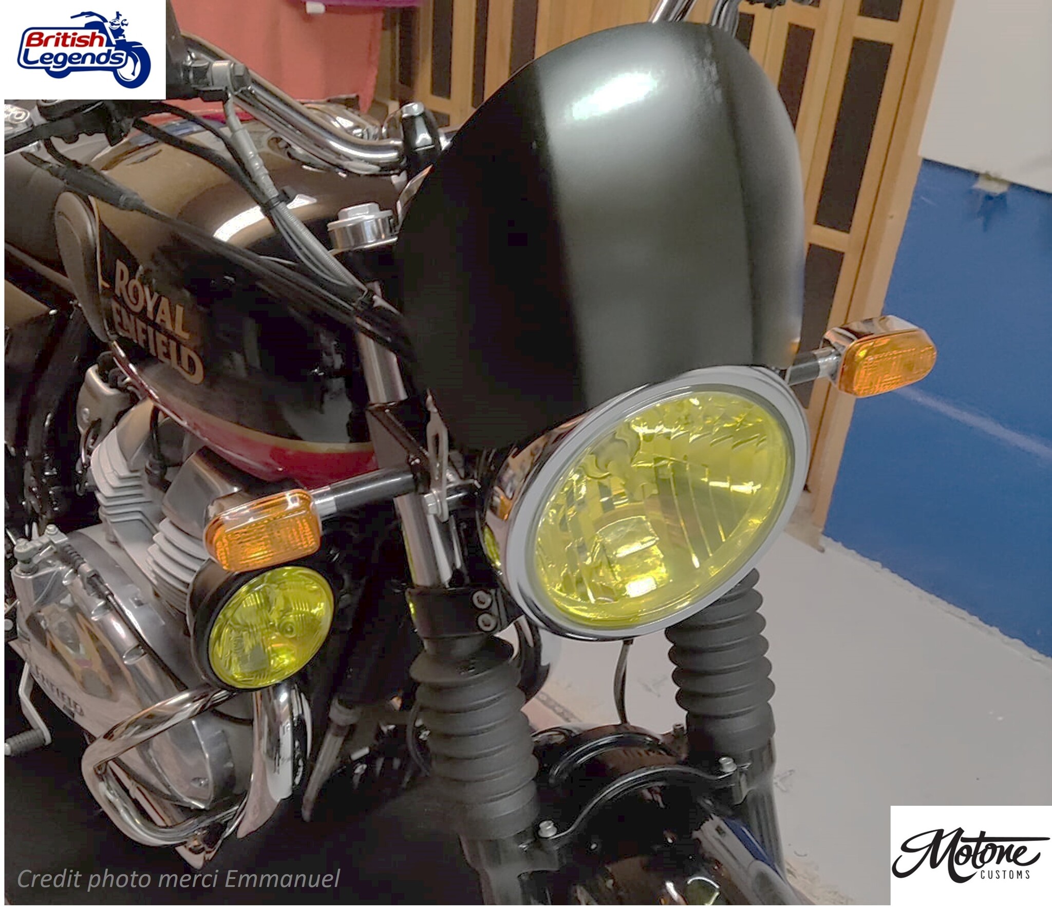 Parabrisas de aluminio para Triumph Twins