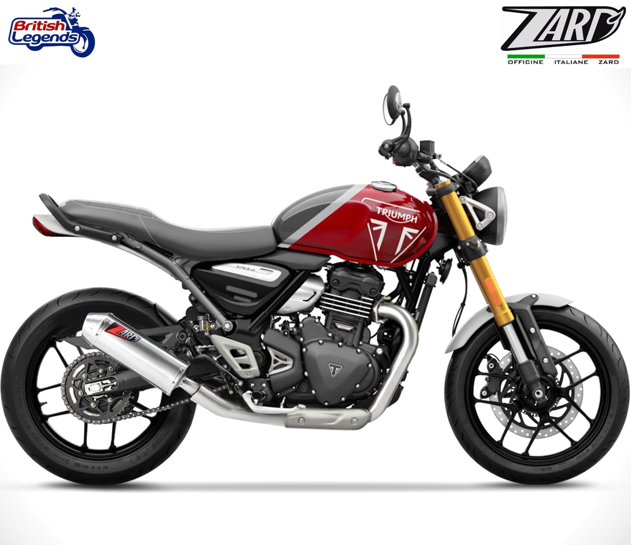 Zard Slip-On Silencer for Speed/Scrambler 400