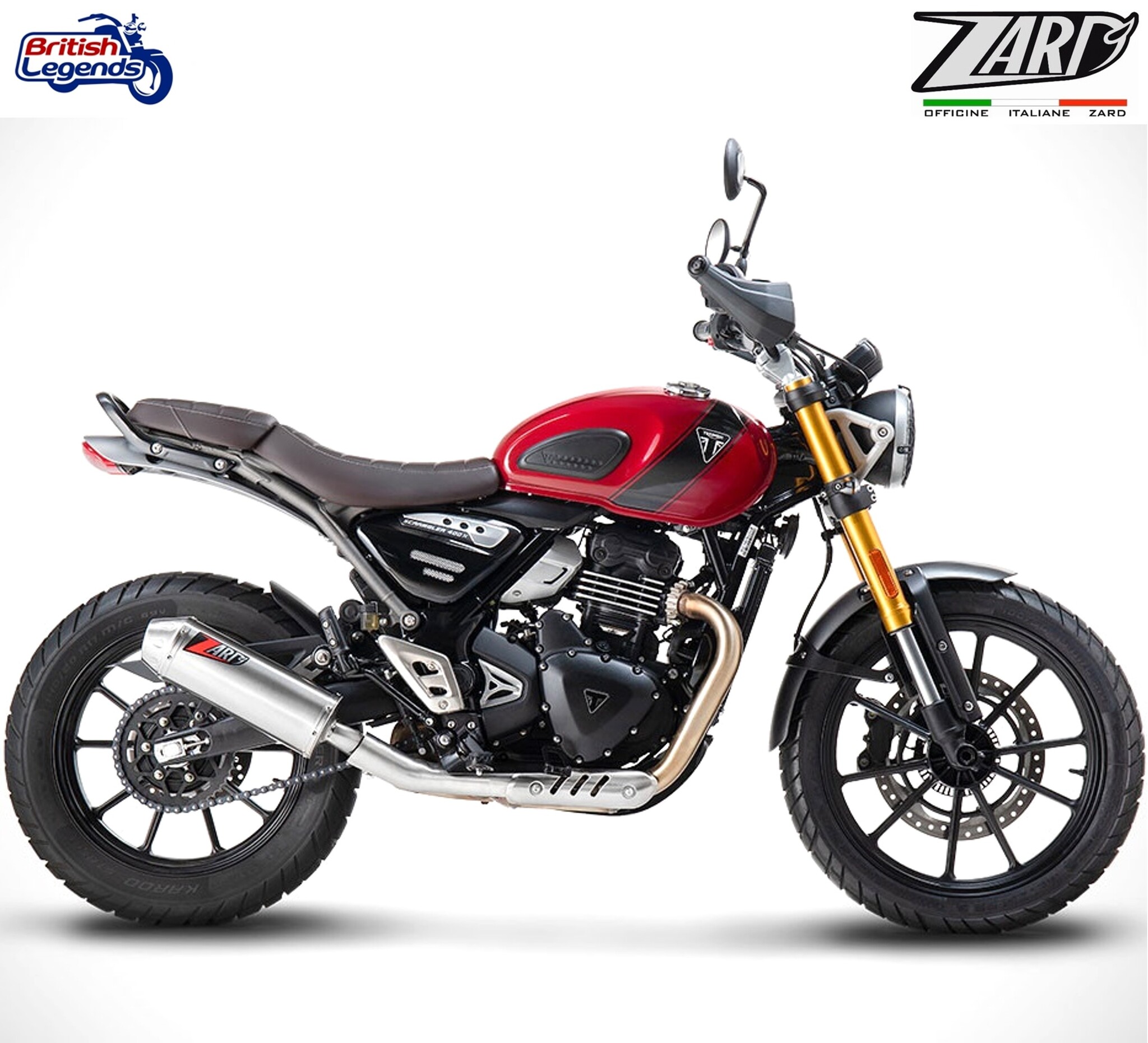 Zard Slip-On Silencer for Speed/Scrambler 400