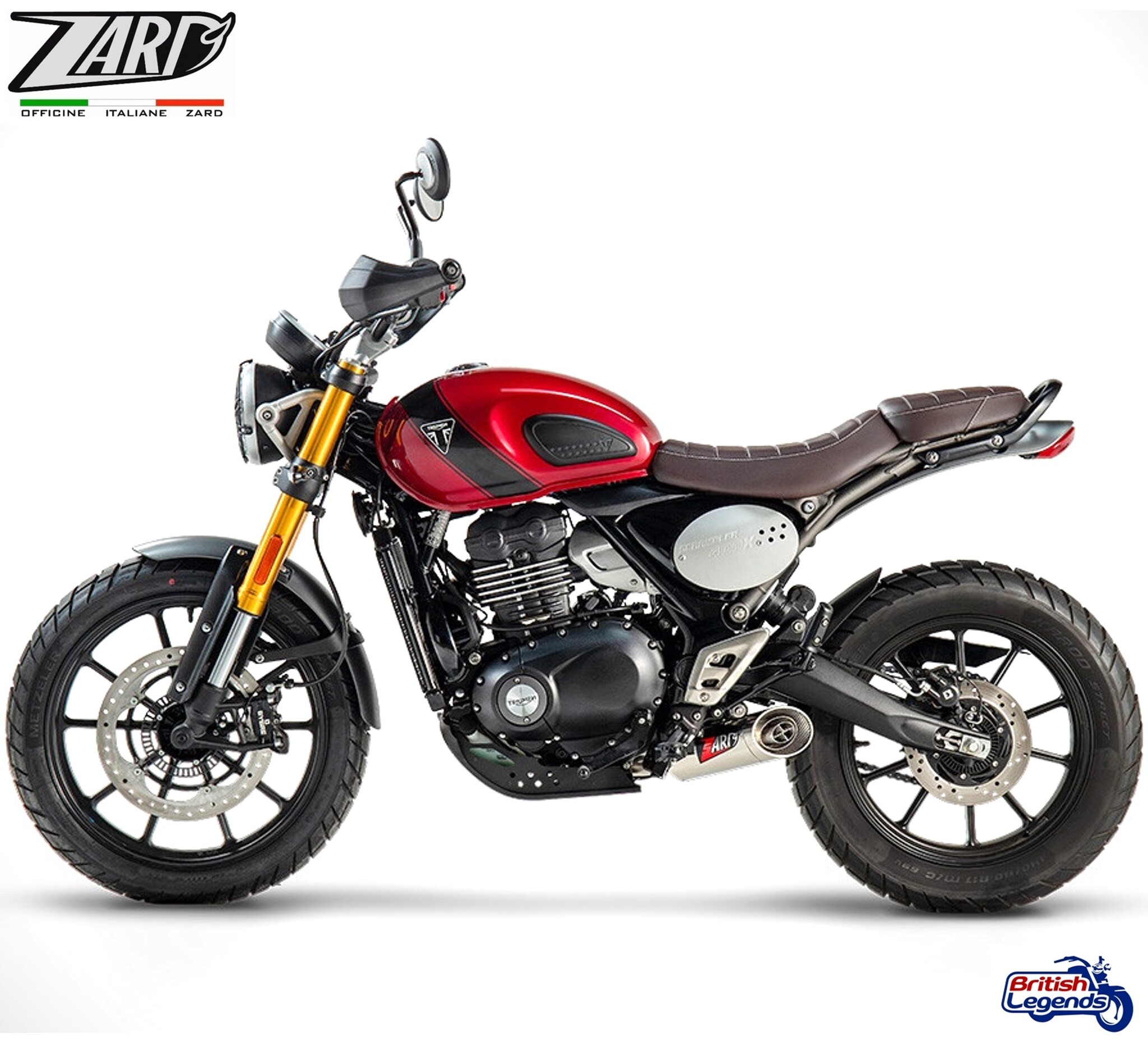 Zard Exhaust System for Speed/Scrambler 400