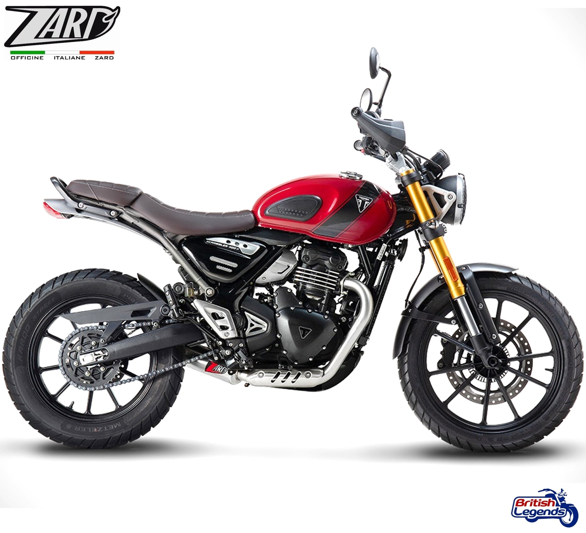 Zard Exhaust System for Speed/Scrambler 400