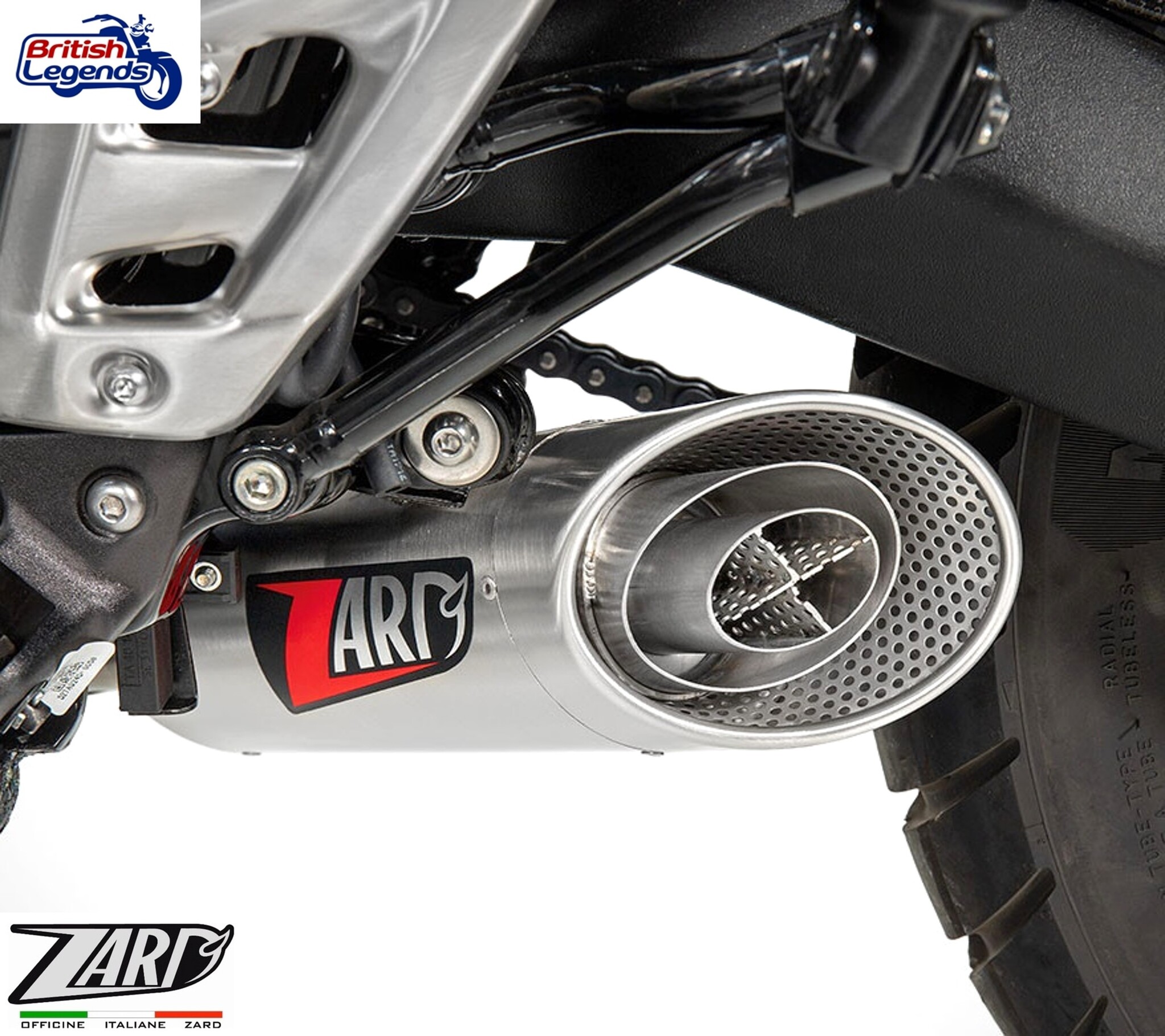 Zard Exhaust System for Speed/Scrambler 400