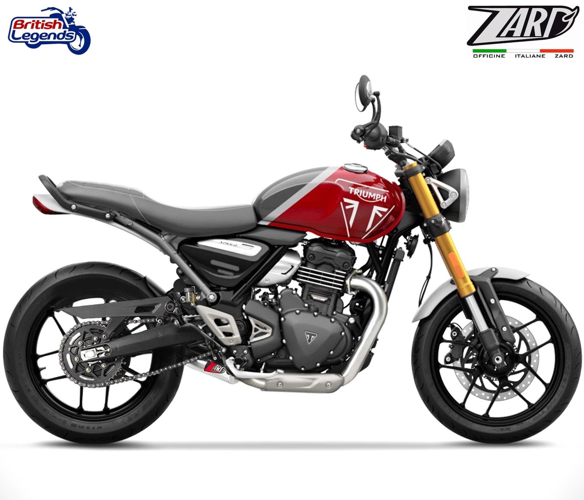 Zard Exhaust System for Speed/Scrambler 400