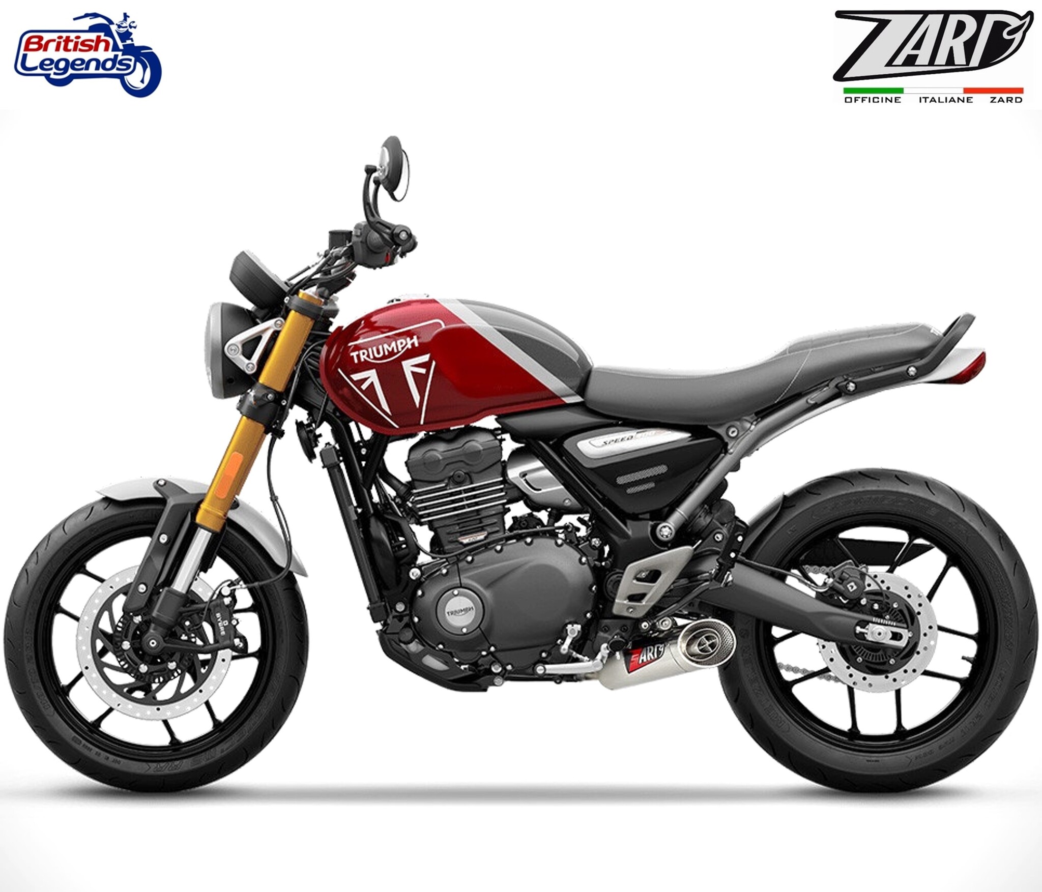 Zard Exhaust System for Speed/Scrambler 400