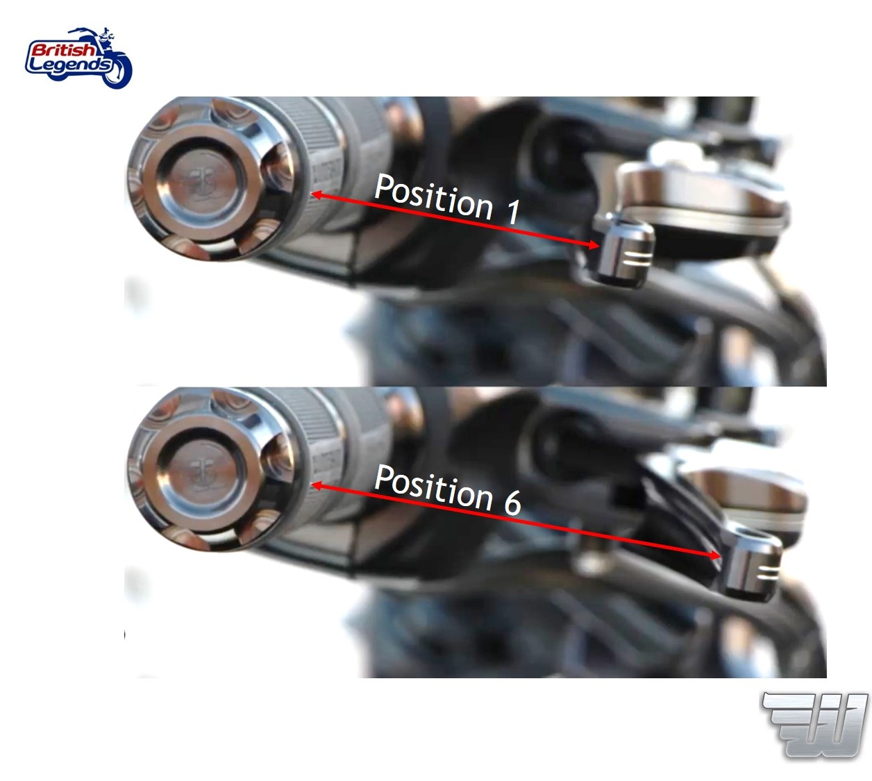 Palancas Wunderkind para motos Indian