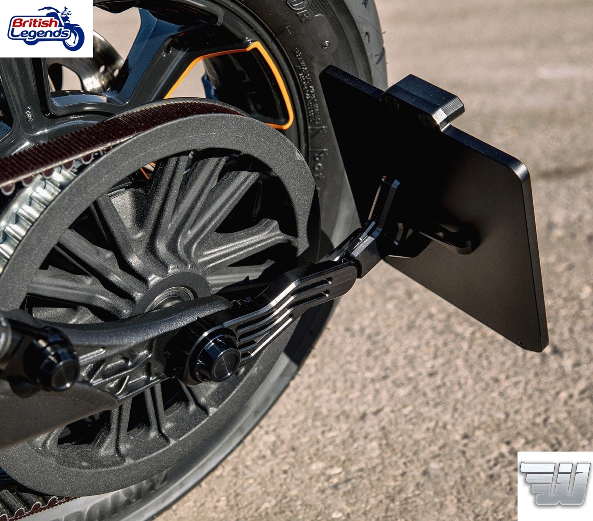 Porte-Plaque Latéral pour motos Indian