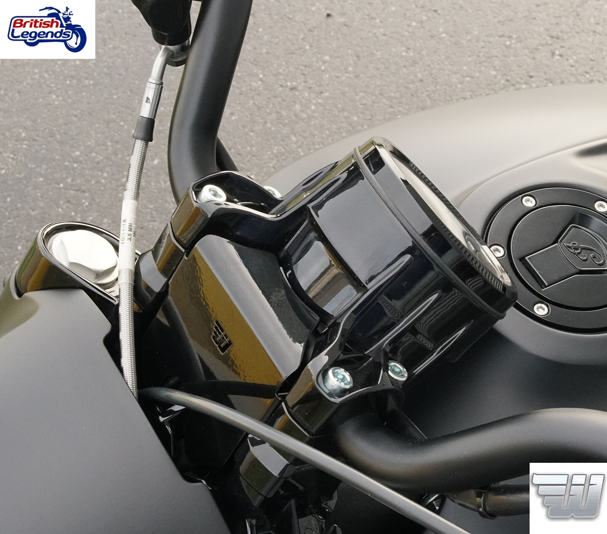 Elevador de manillar y cubierta de cables Indian Scout