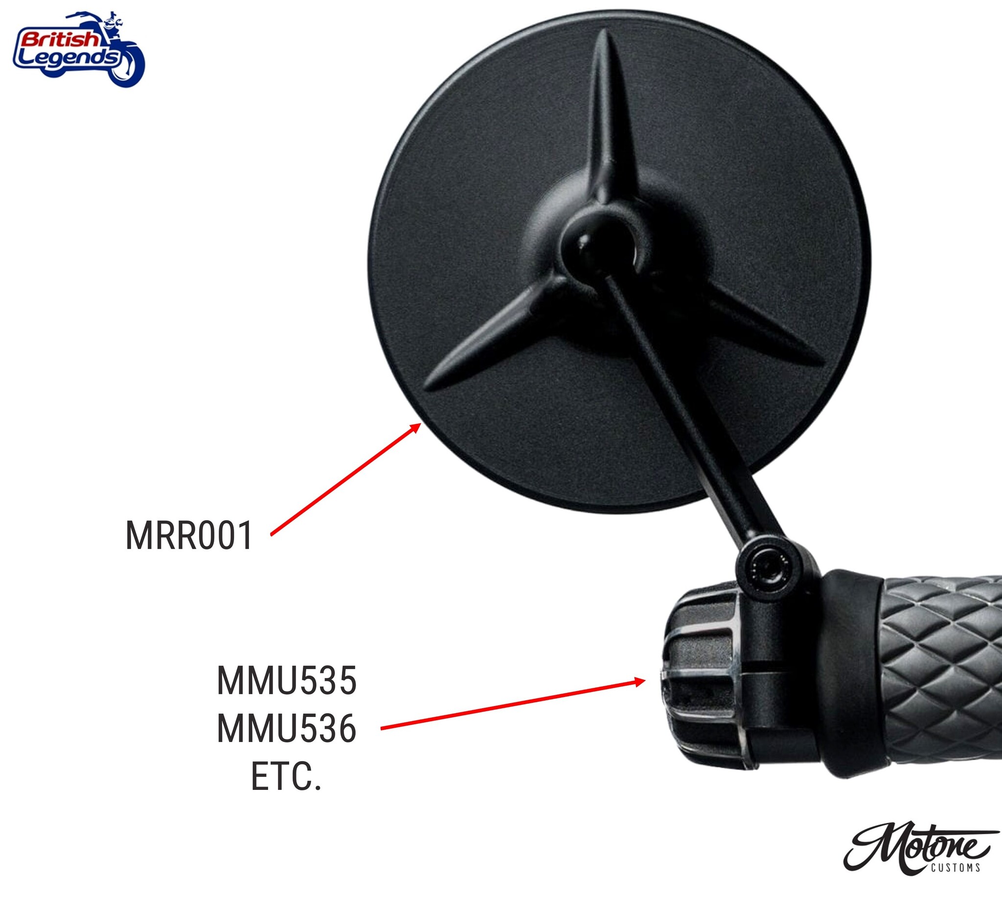 Rétroviseurs Motone Tri-Line