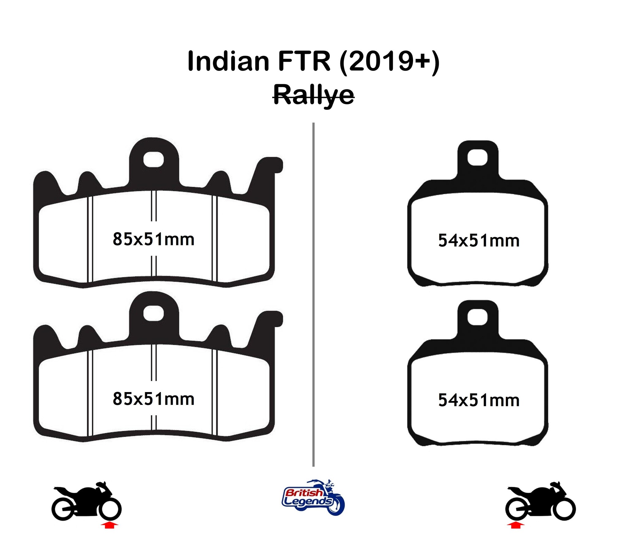 Plaquettes Sintérisées pour Indian FTR & FTR1200