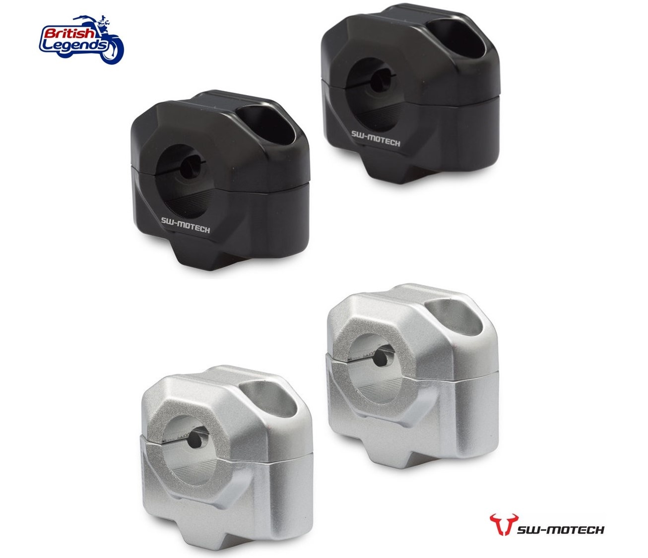 Elevadores de Manillar +20 mm para motos Triumph