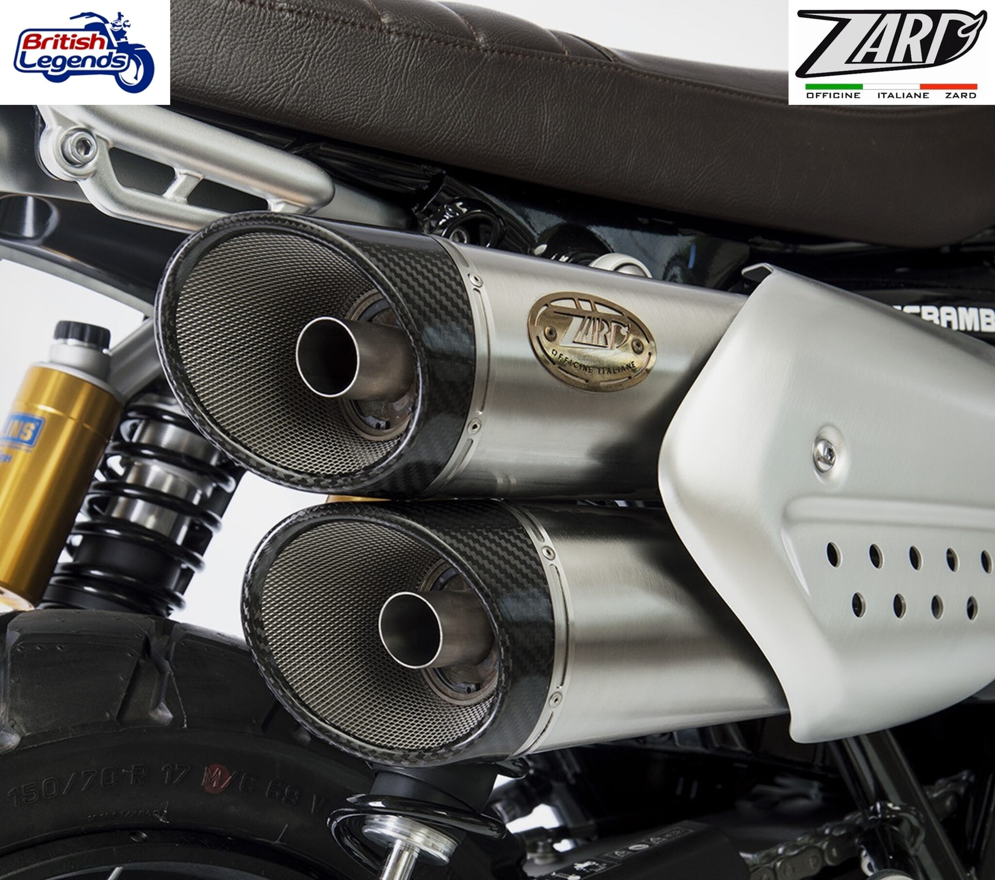 Zard Silencers for Triumph Scrambler 1200