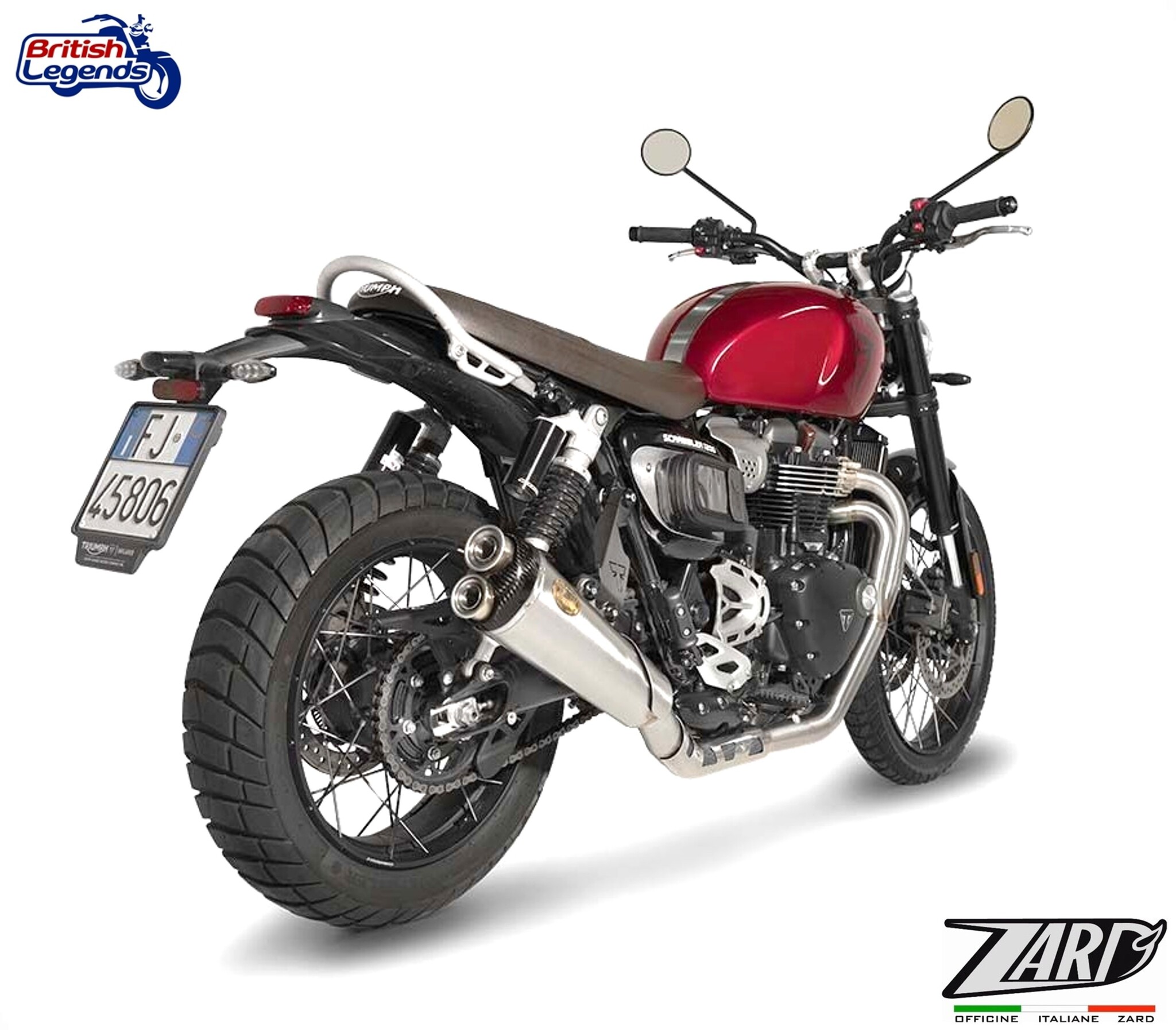 Zard Exhaust System for Triumph Scrambler 1200