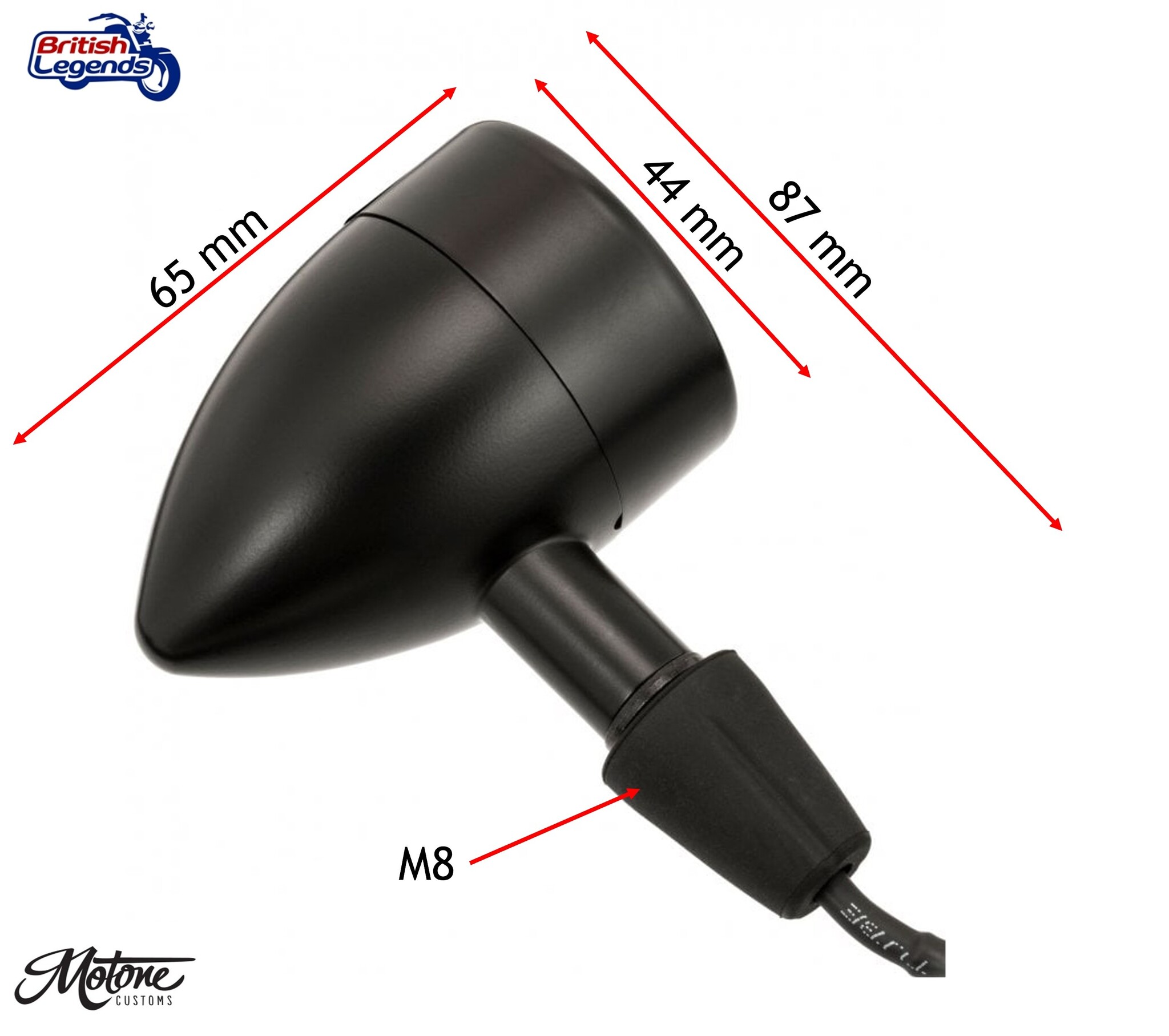 Intermitentes Icon LED Motone en Aluminio Sólido