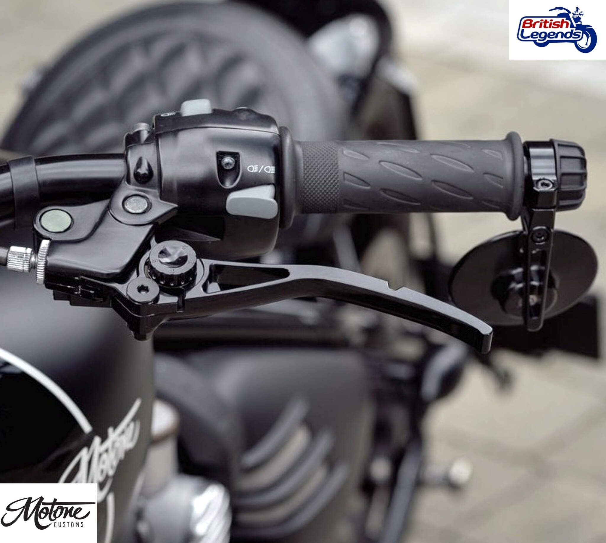 Palancas de aluminio sólido para motos Triumph