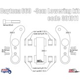 Kit de Rabaissement Triumph Daytona 660