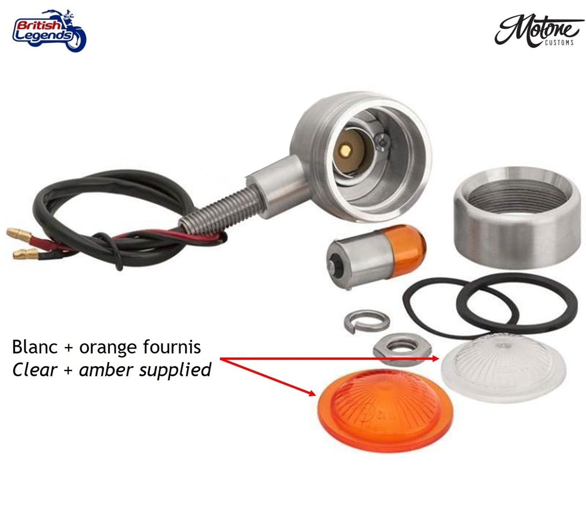 Intermitentes Bullets Motone en Aluminio Sólido