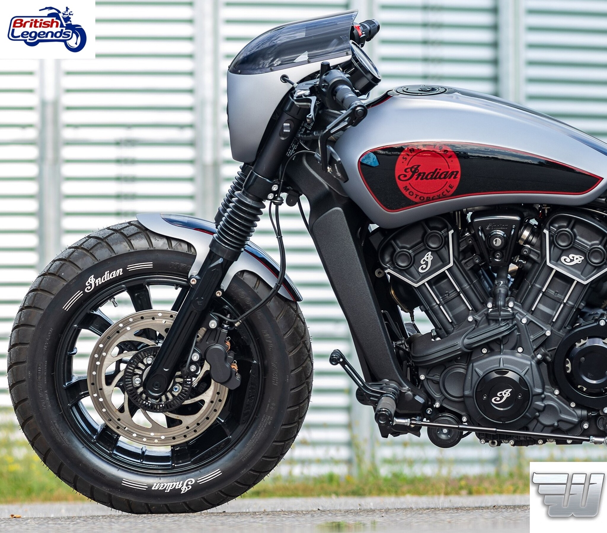 Bobbed Front Mudguard for Indian Scout