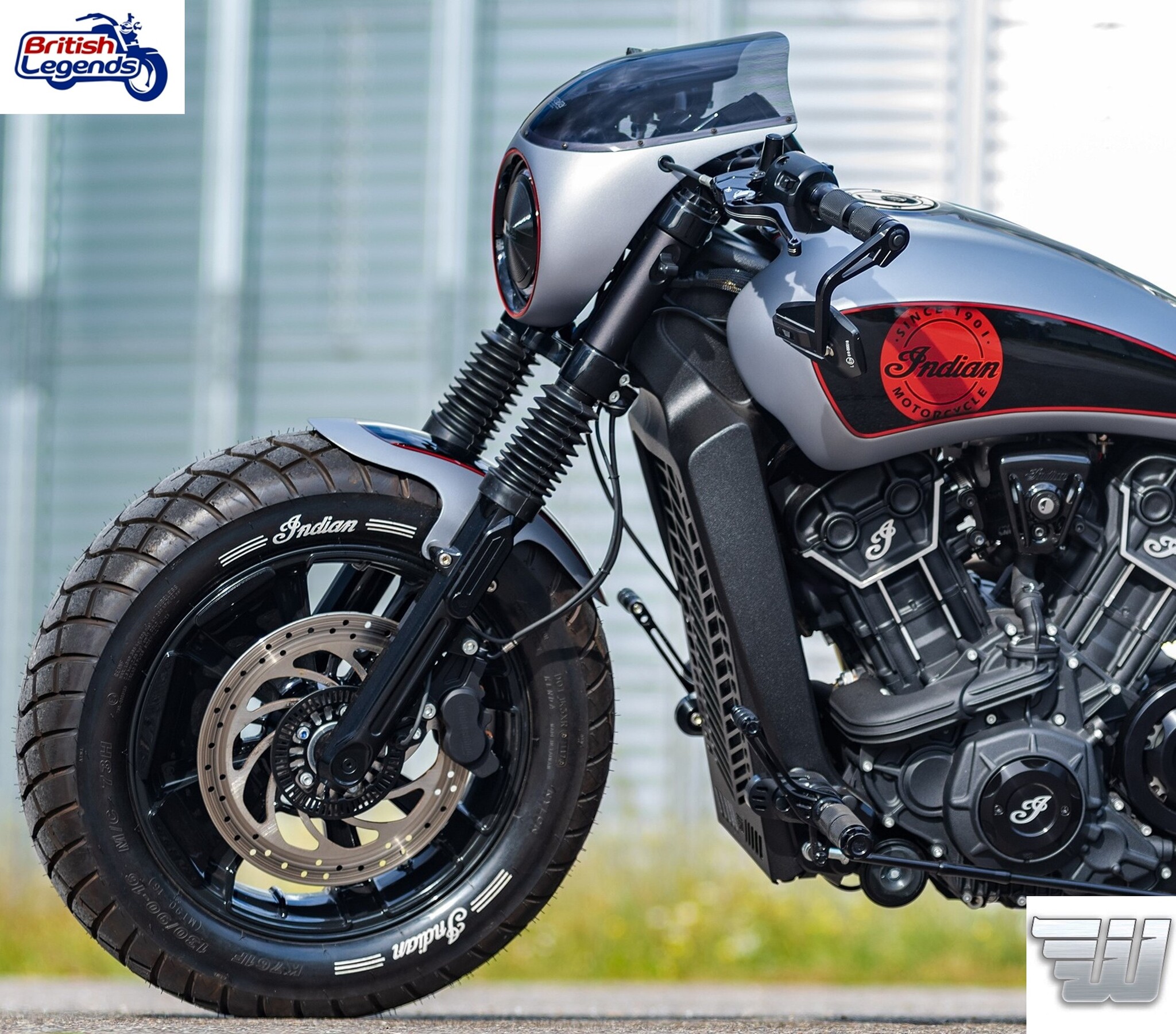 Bobbed Front Mudguard for Indian Scout