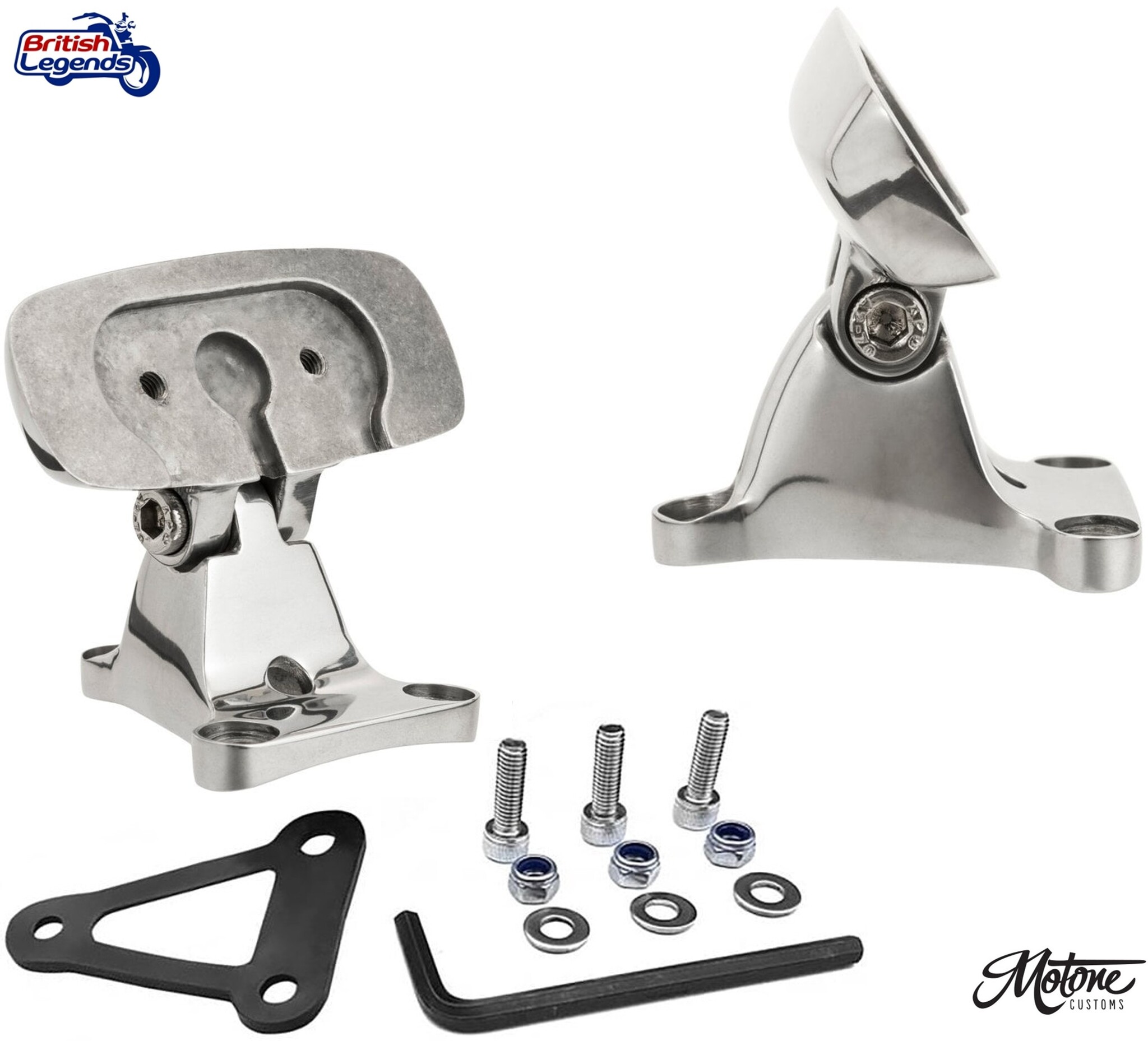 Feu AR Motone en Alu Massif sur Support