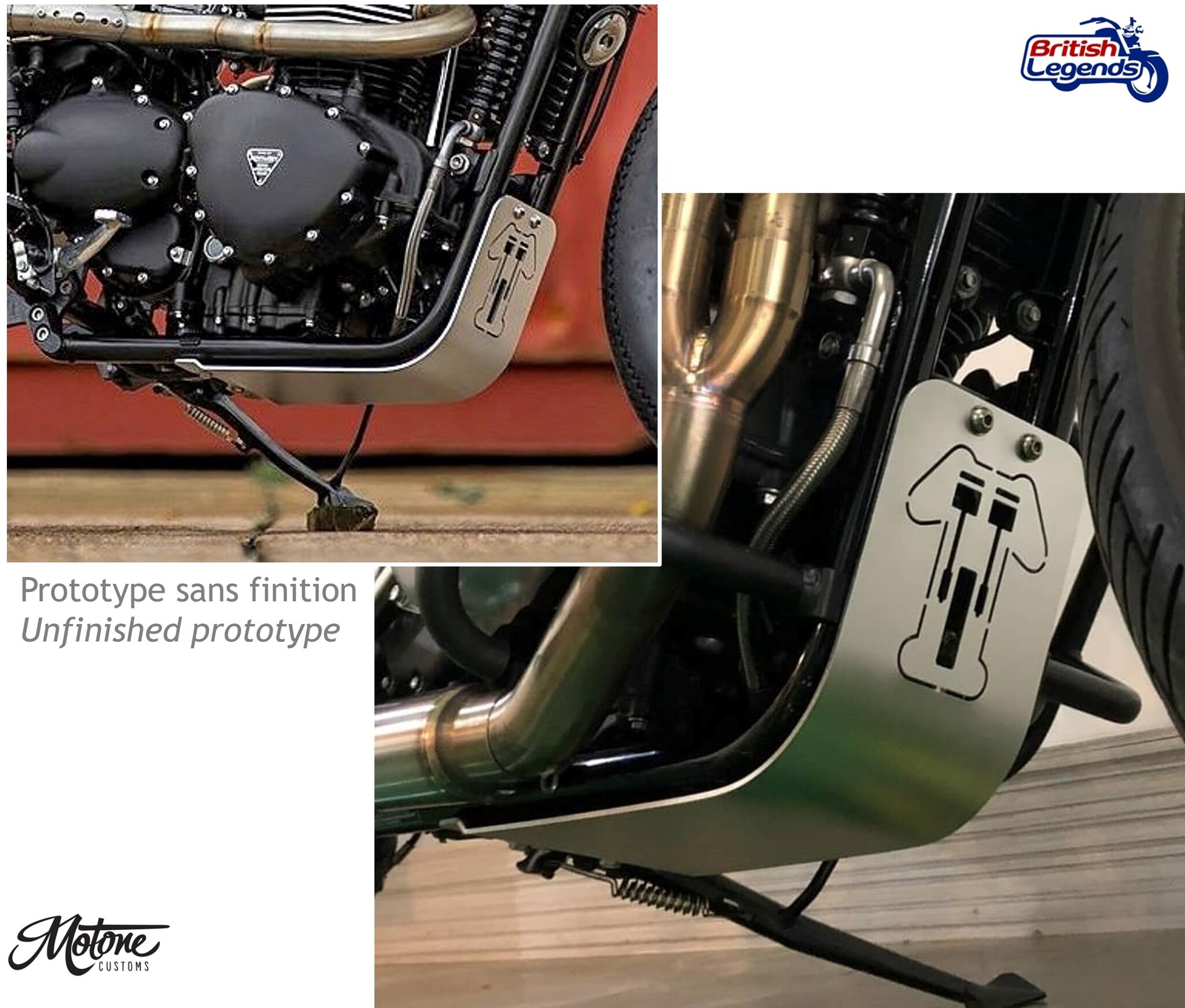 Protector de motor para Triumph Twins 790/865