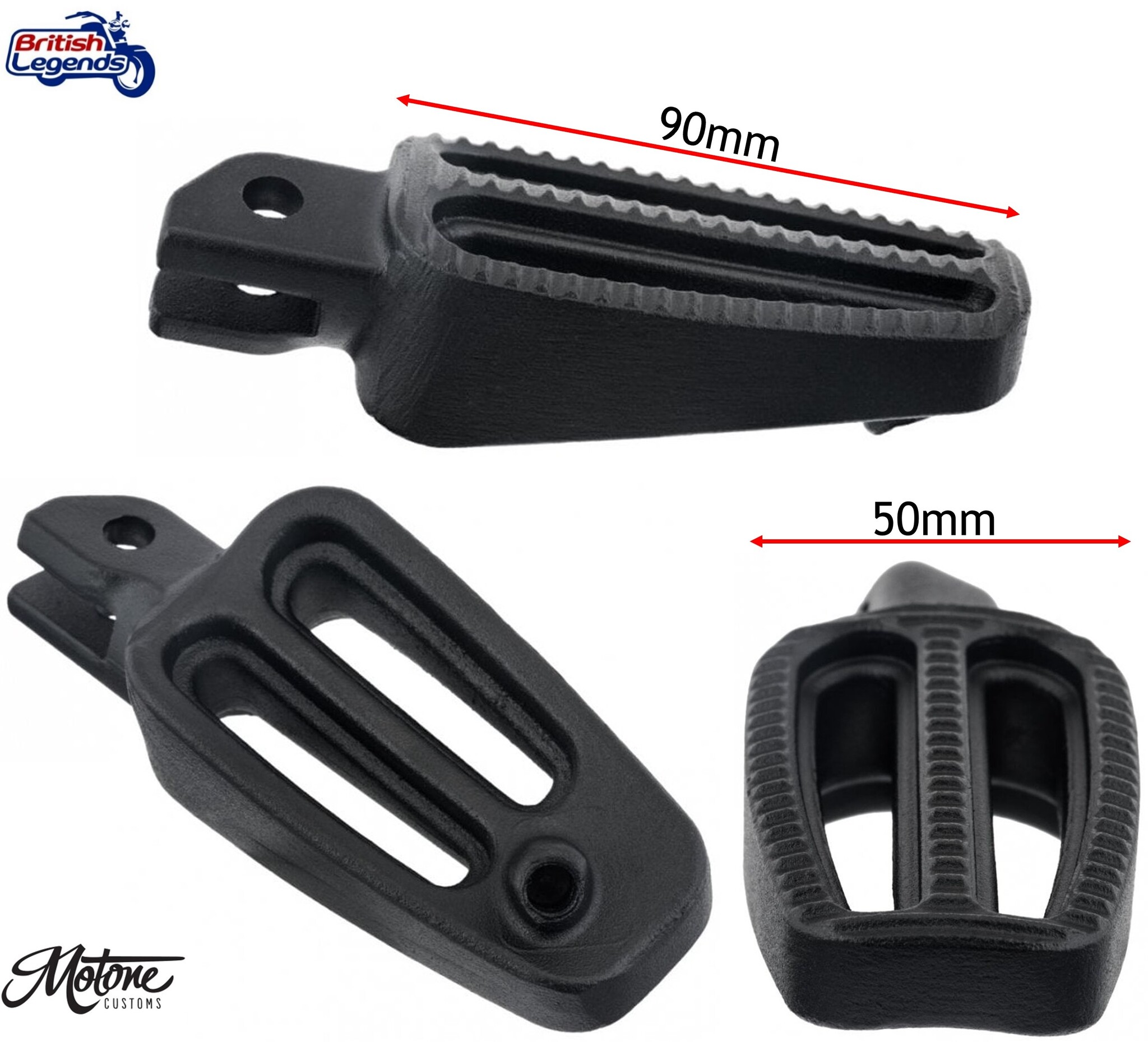 Repose-Pieds en Inox Coulé pour motos Triumph