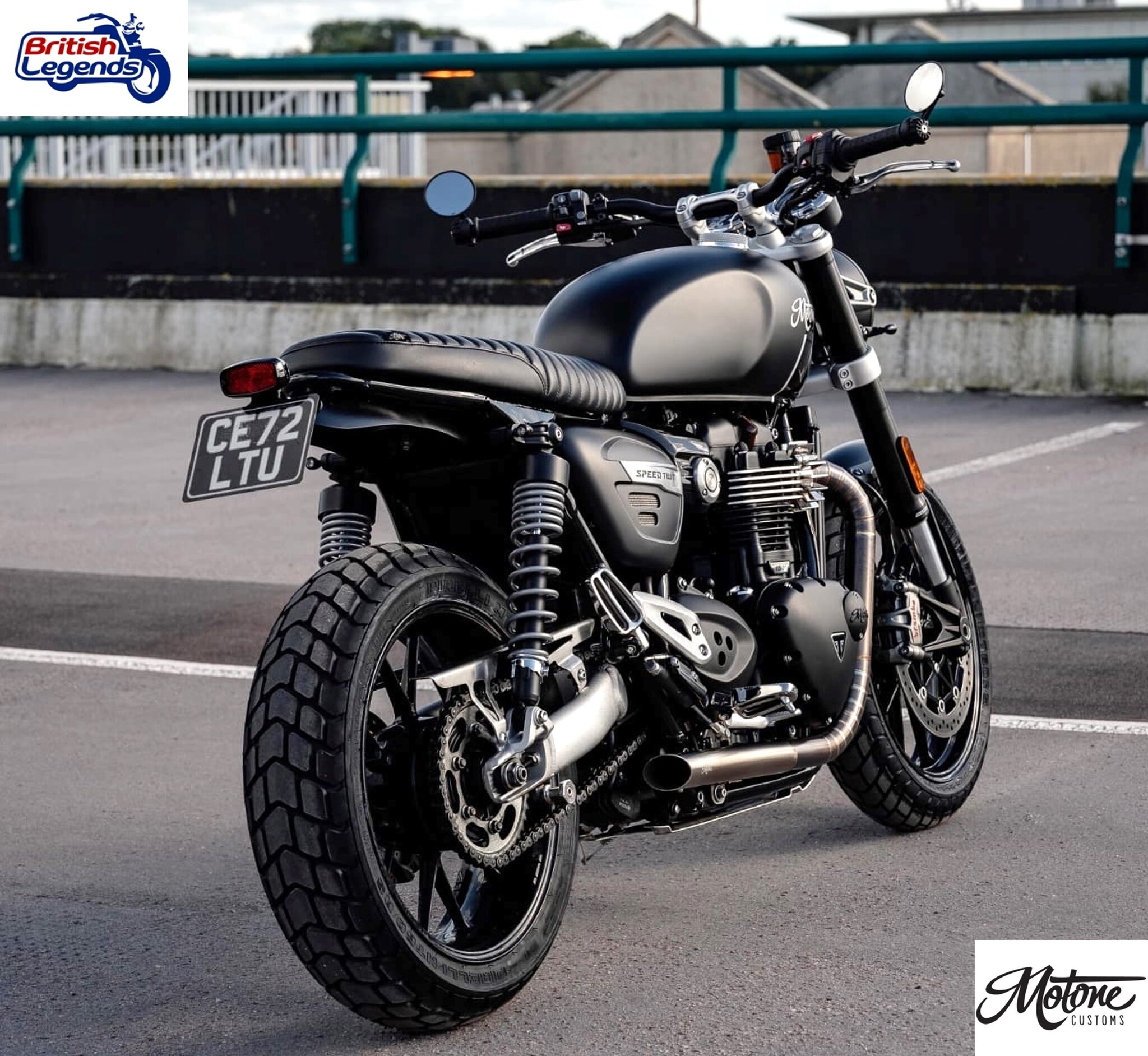 Feu AR Motone en Alu Massif sur Support