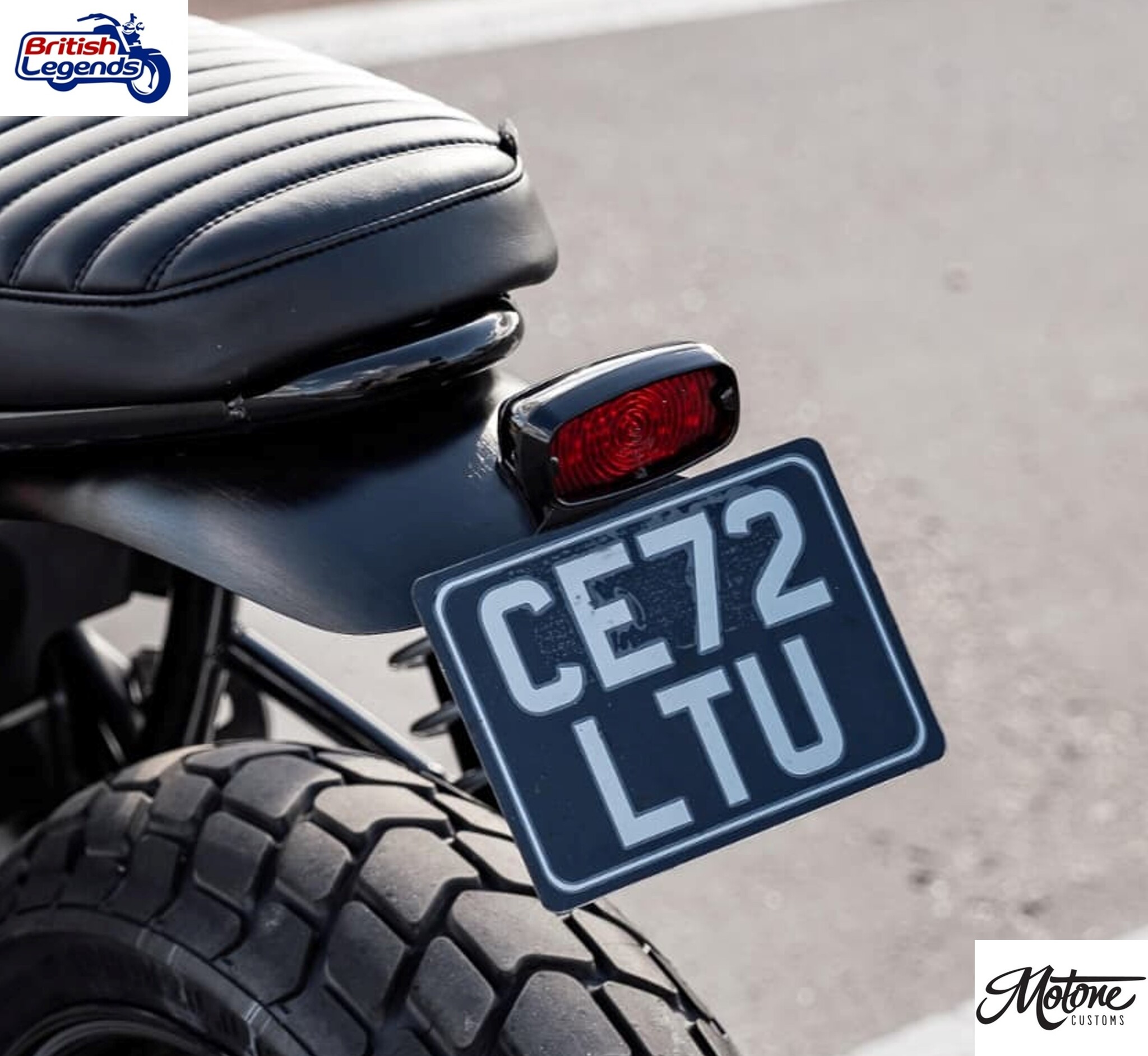 Feu AR Motone en Alu Massif sur Support