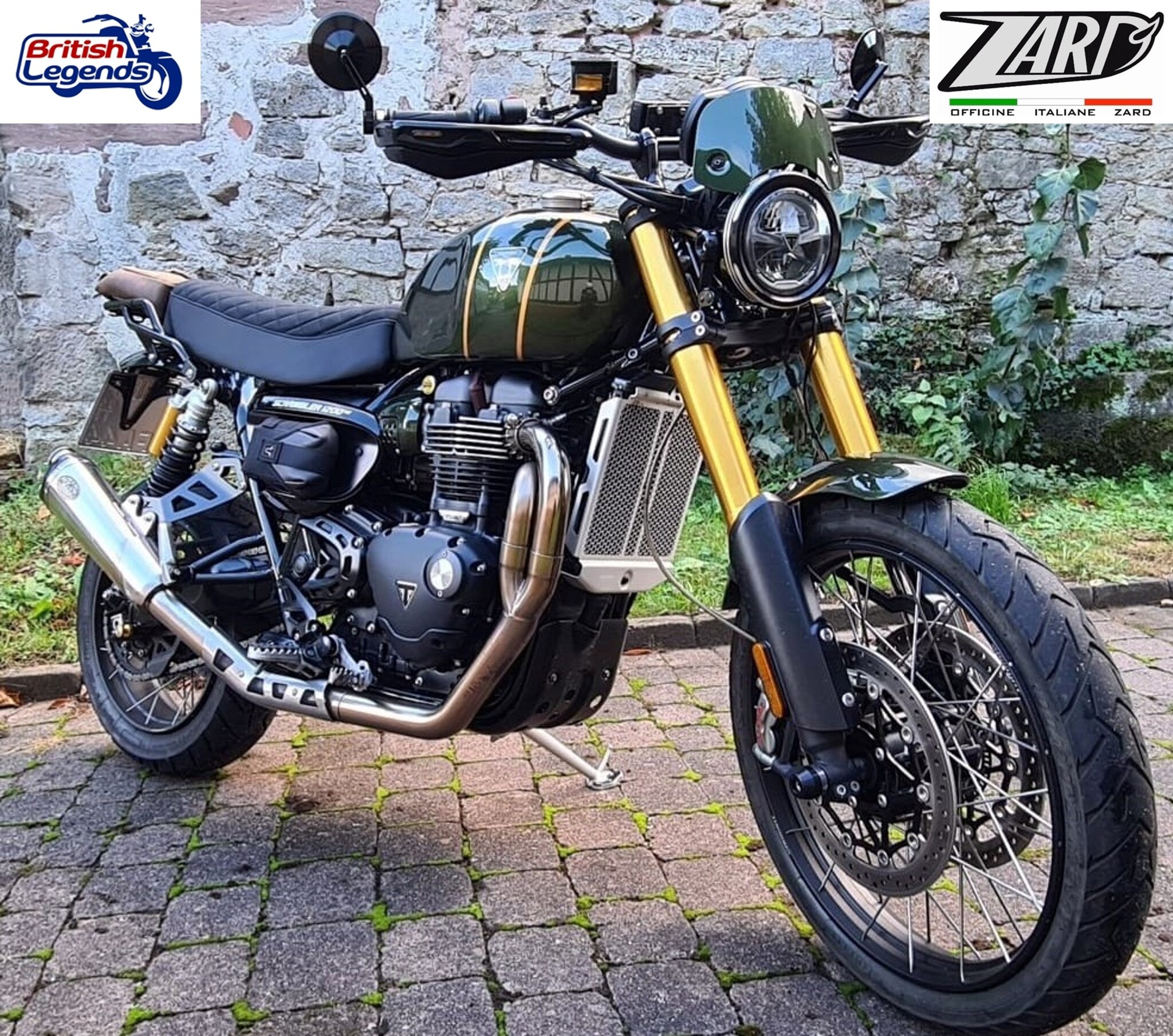 Zard Exhaust System for Triumph Scrambler 1200