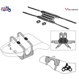 Canvas Saddle Bag Kit (pair + strap)