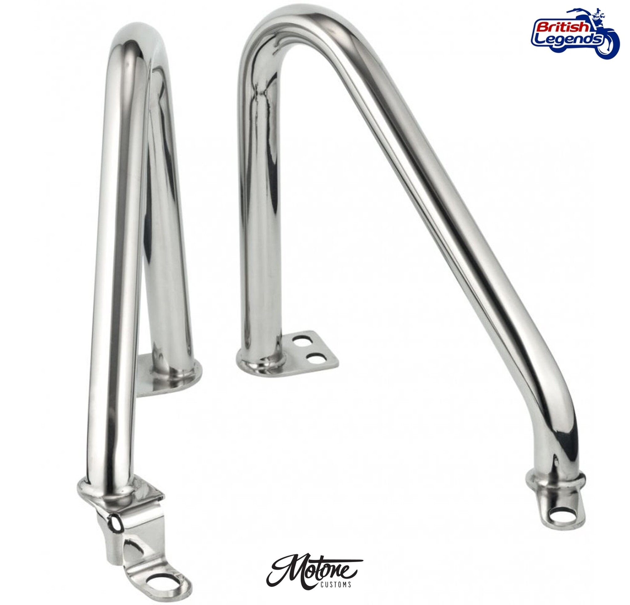 Stainless Steel Engine Guards for Triumph Twins