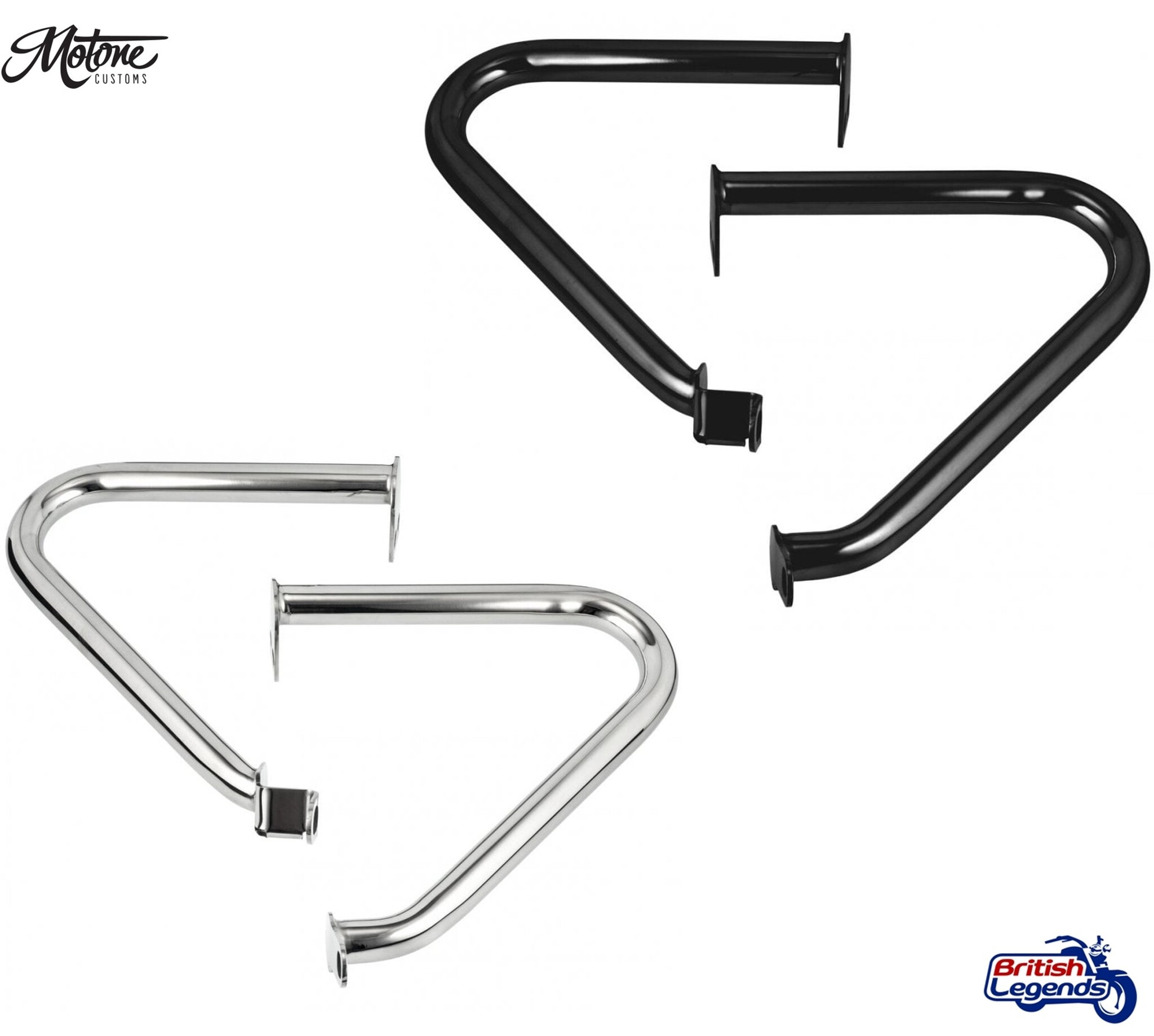 Stainless Steel Engine Guards for Triumph Twins