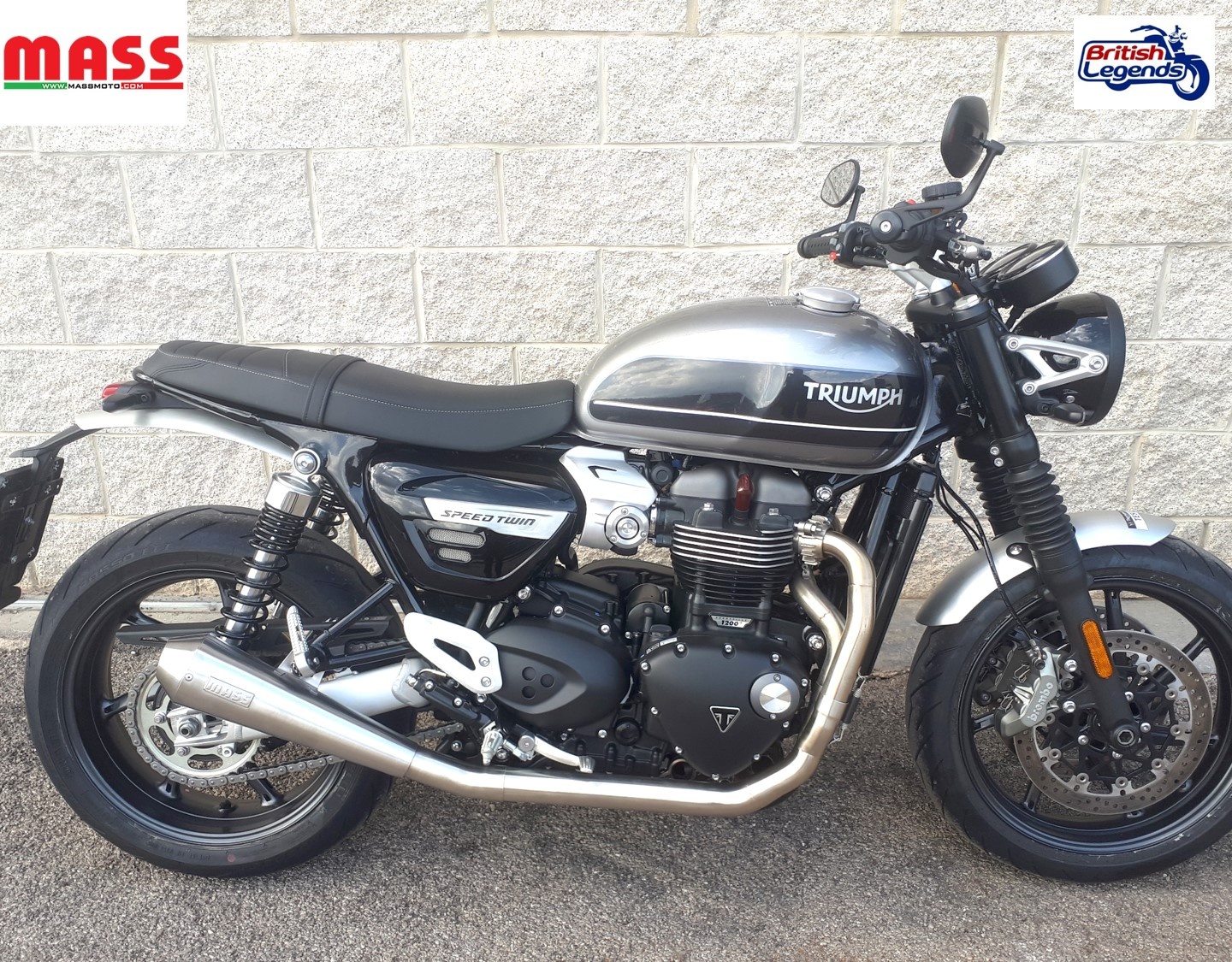 Stainless Tromb Silencers for Speed Twin 1200