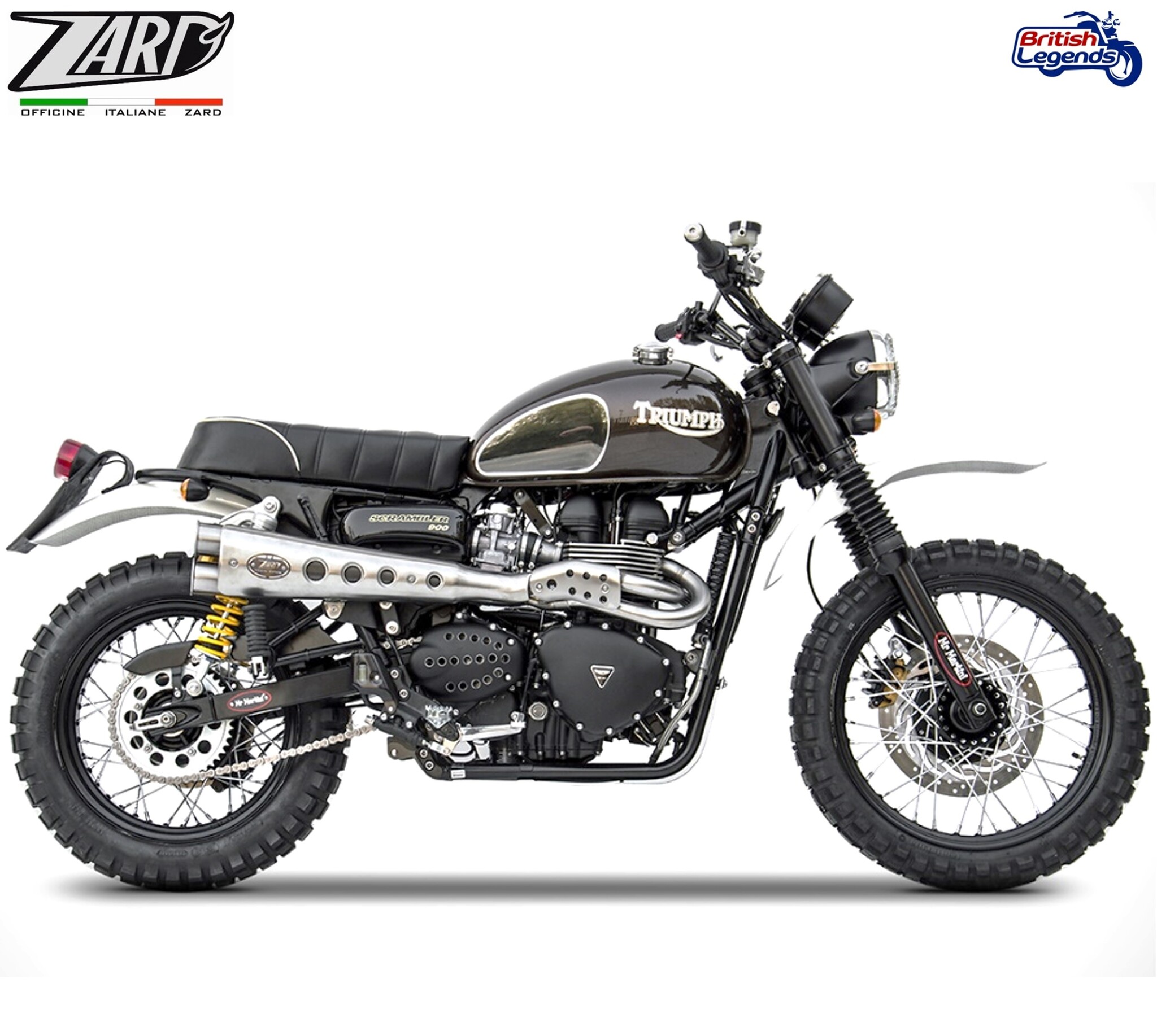Zard Exhaust System for Triumph Scrambler 900