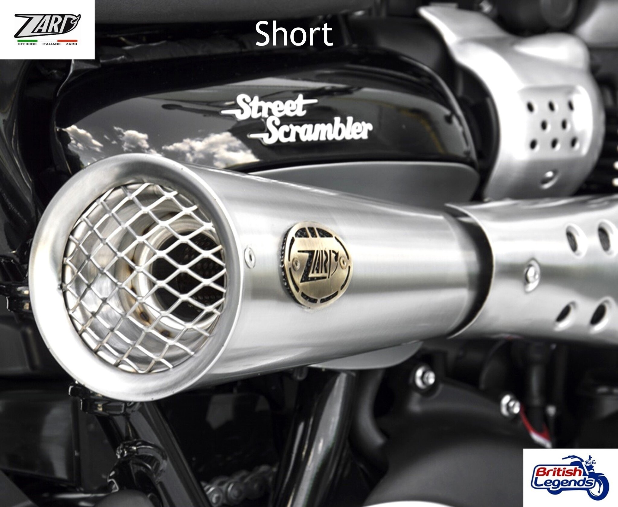 Ligne Inox 2-en-1 Zard pour Triumph Street Scrambler