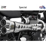 Ligne Inox 2-en-1 Zard pour Triumph Street Scrambler
