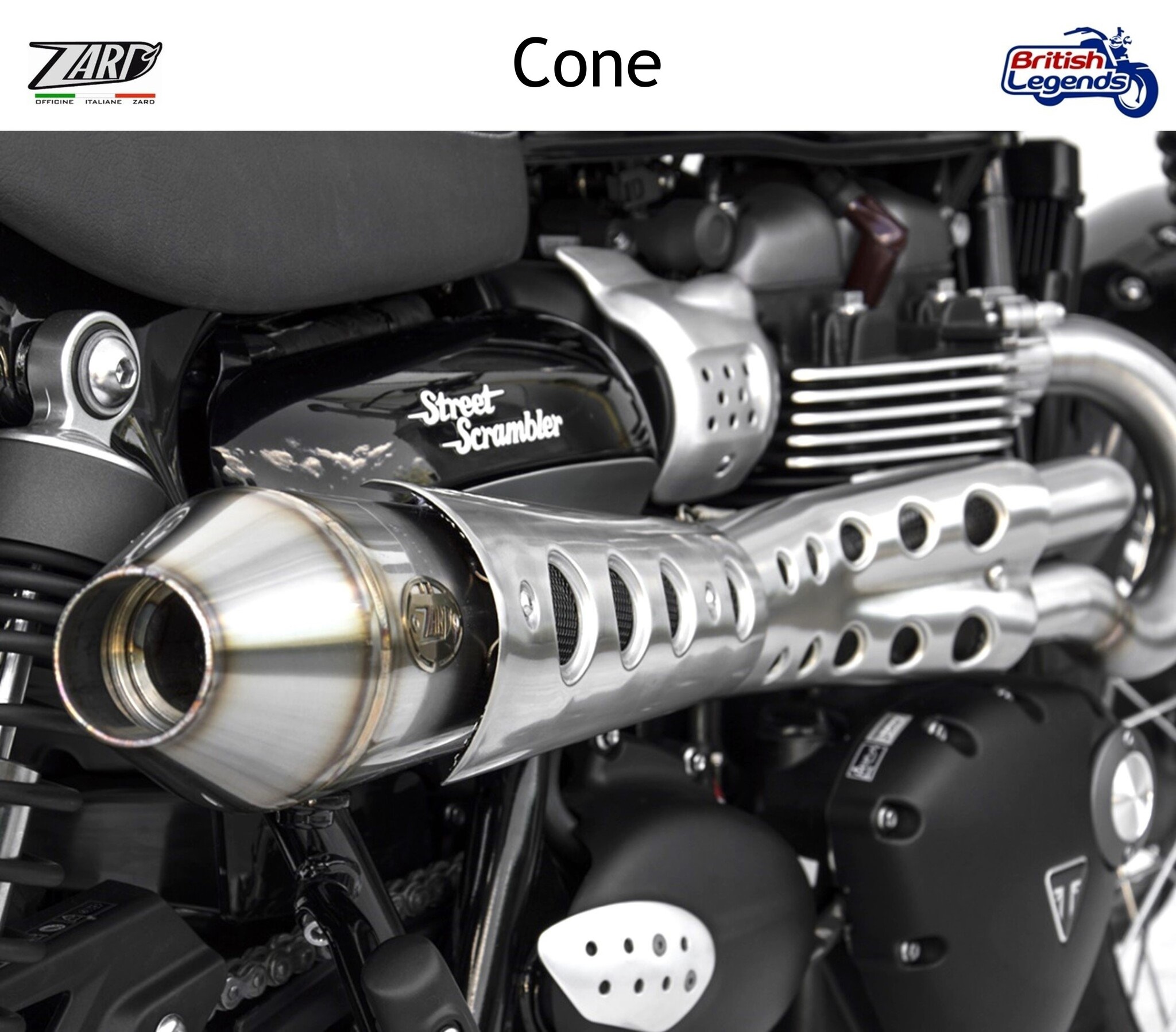 Escape Inox Zard 2en1 para Triumph Street Scrambler