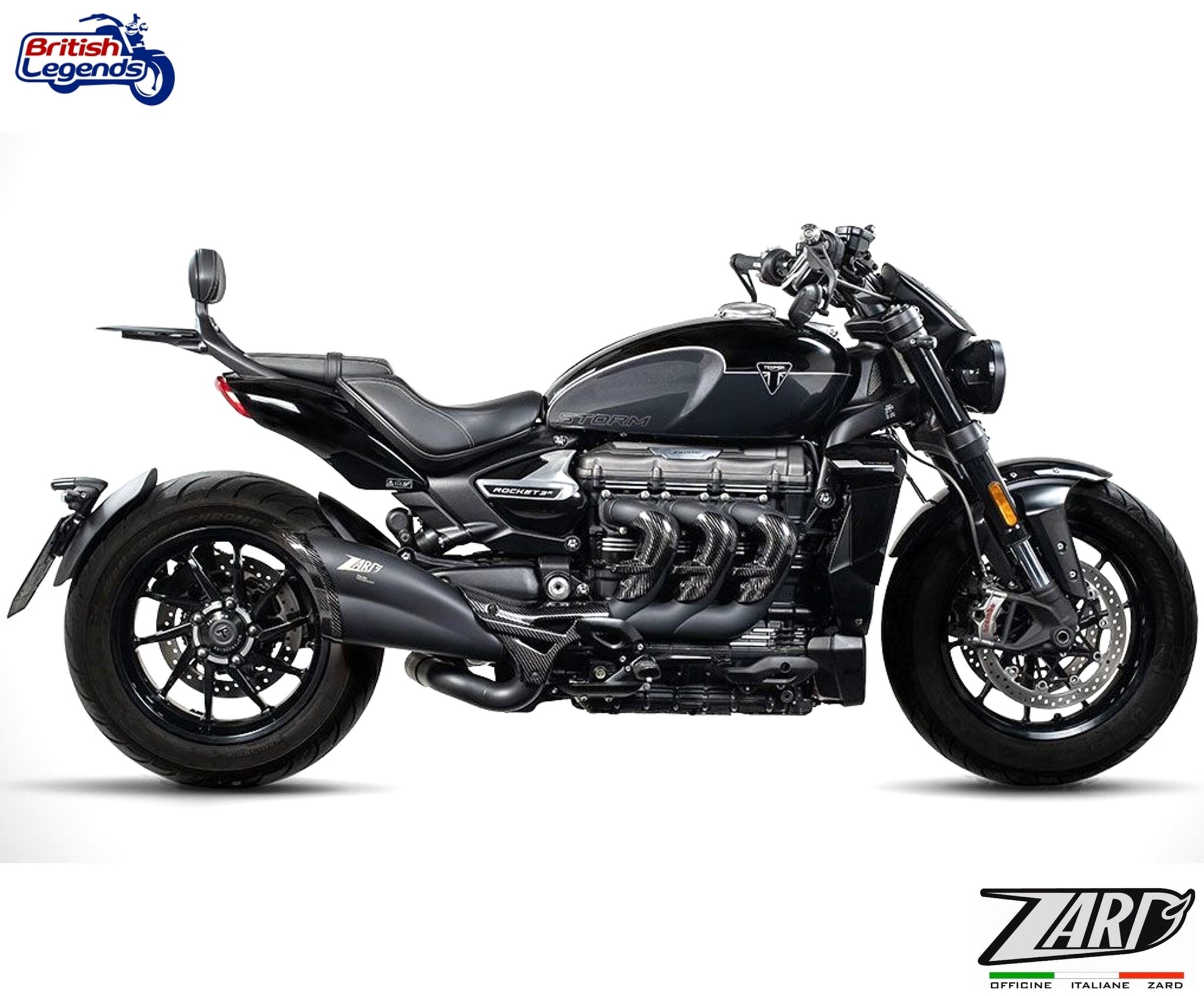 Silenciador Inox Zard para Triumph Rocket 3