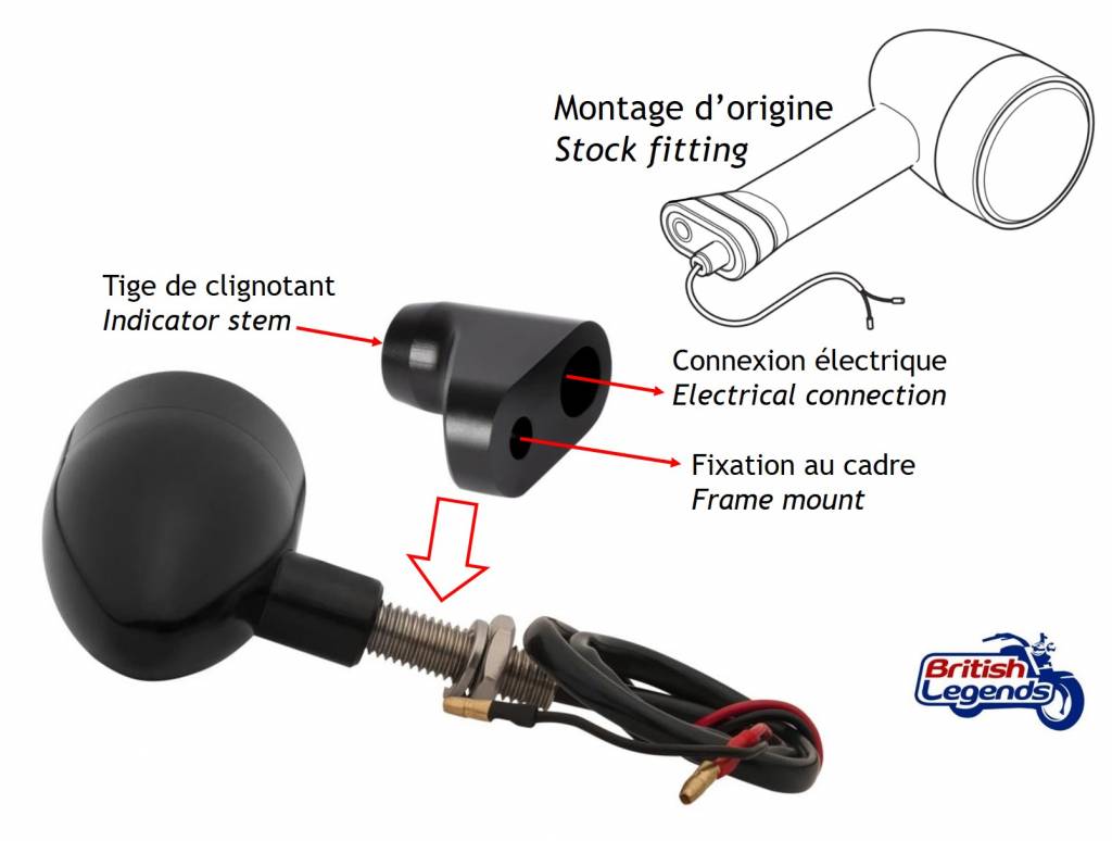 Adaptadores de Intermitentes para Triumph 400cc