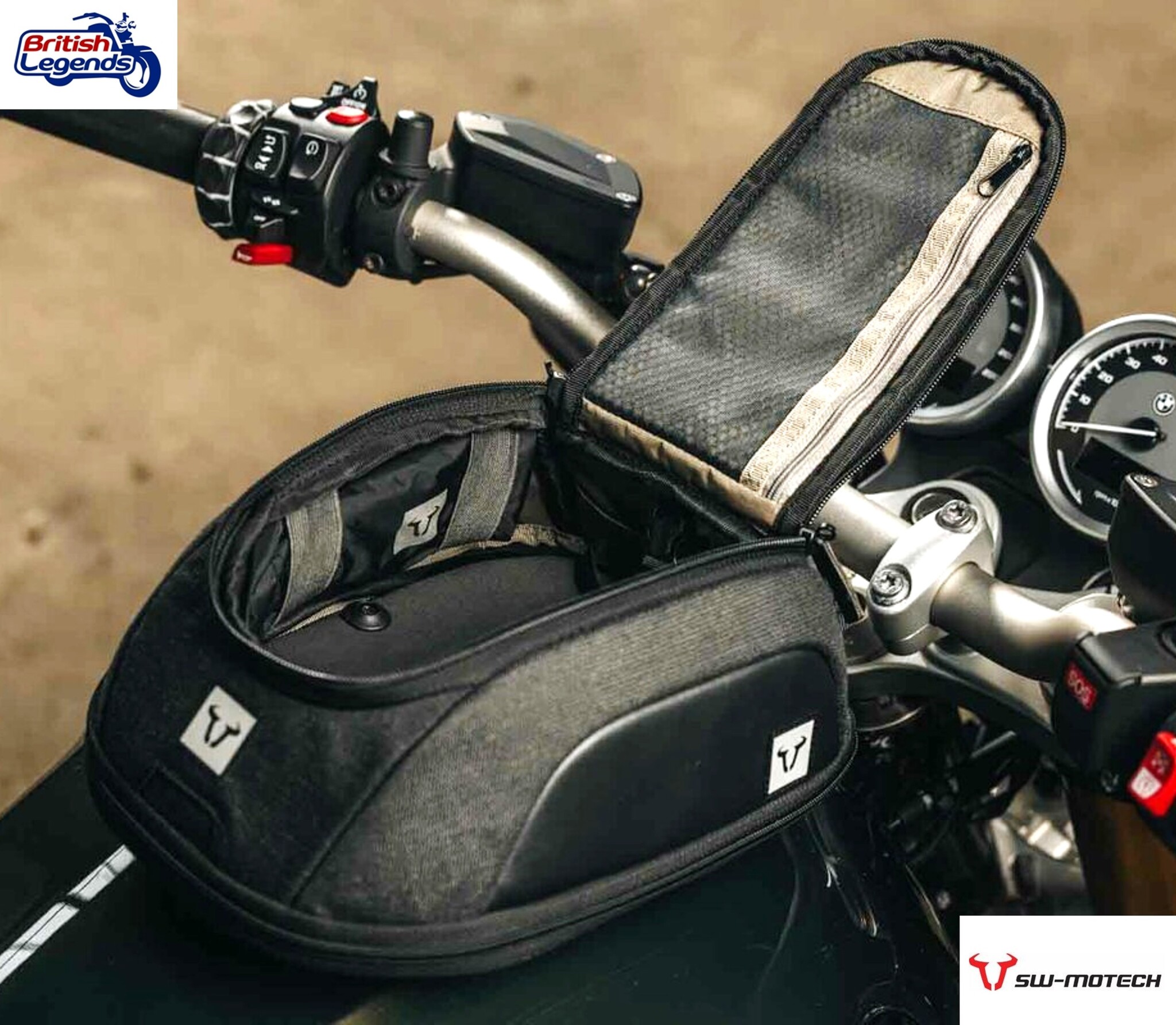 Motorcycle Tank Bag with Magnetic Fitting
