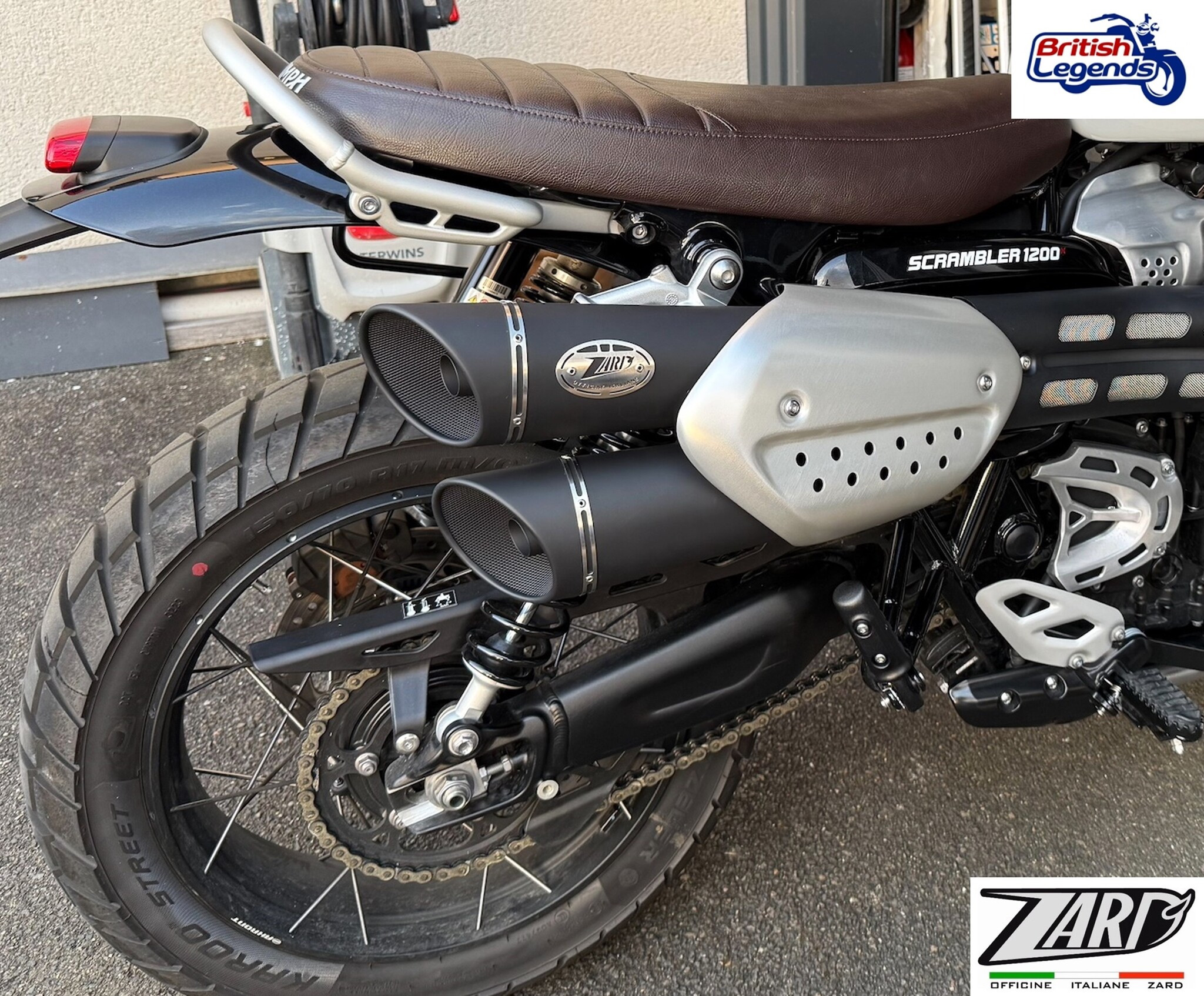 Zard Silencers for Triumph Scrambler 1200