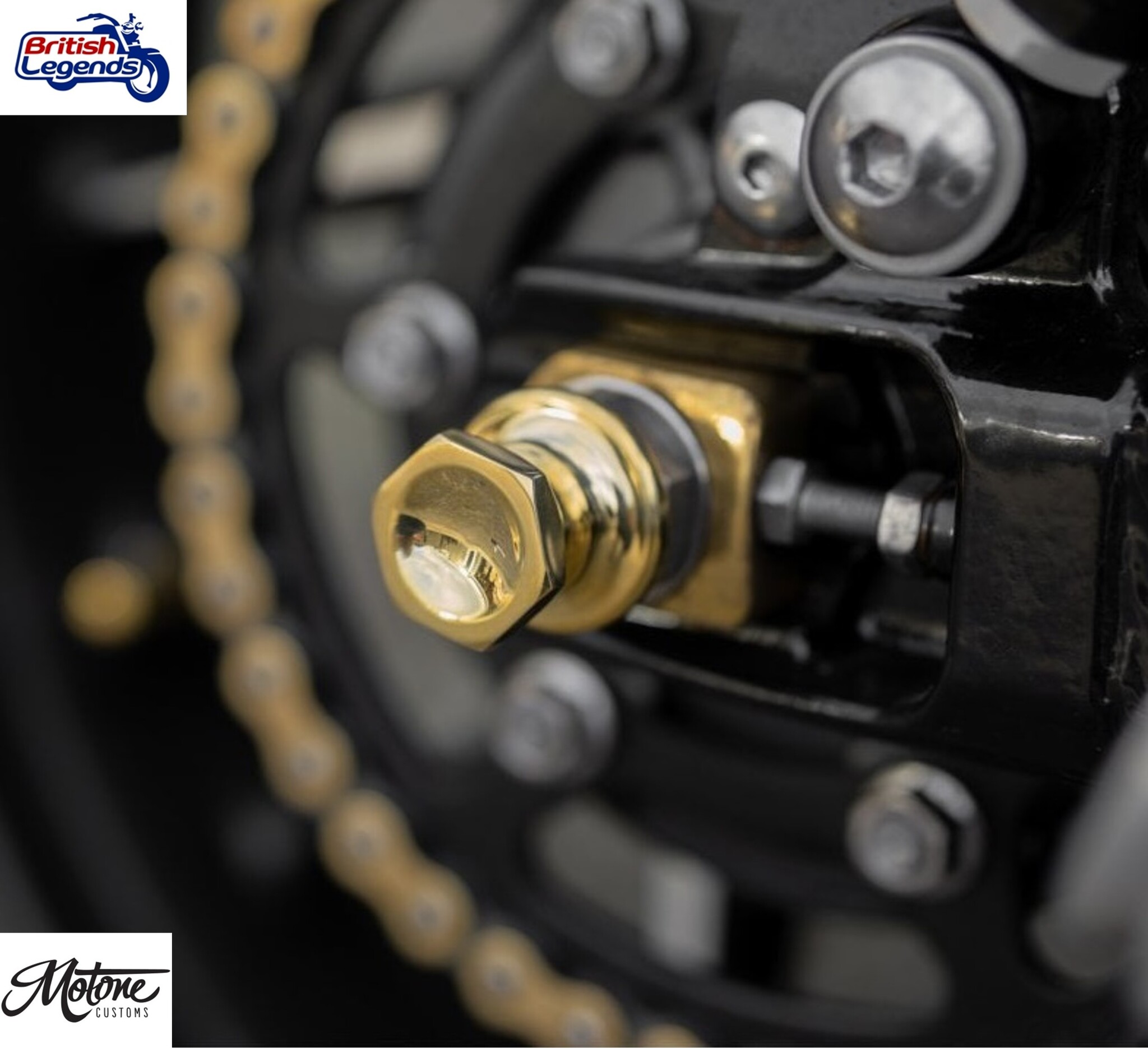 Eje de Rueda Trasera de Inox y Bobinas de Soporte