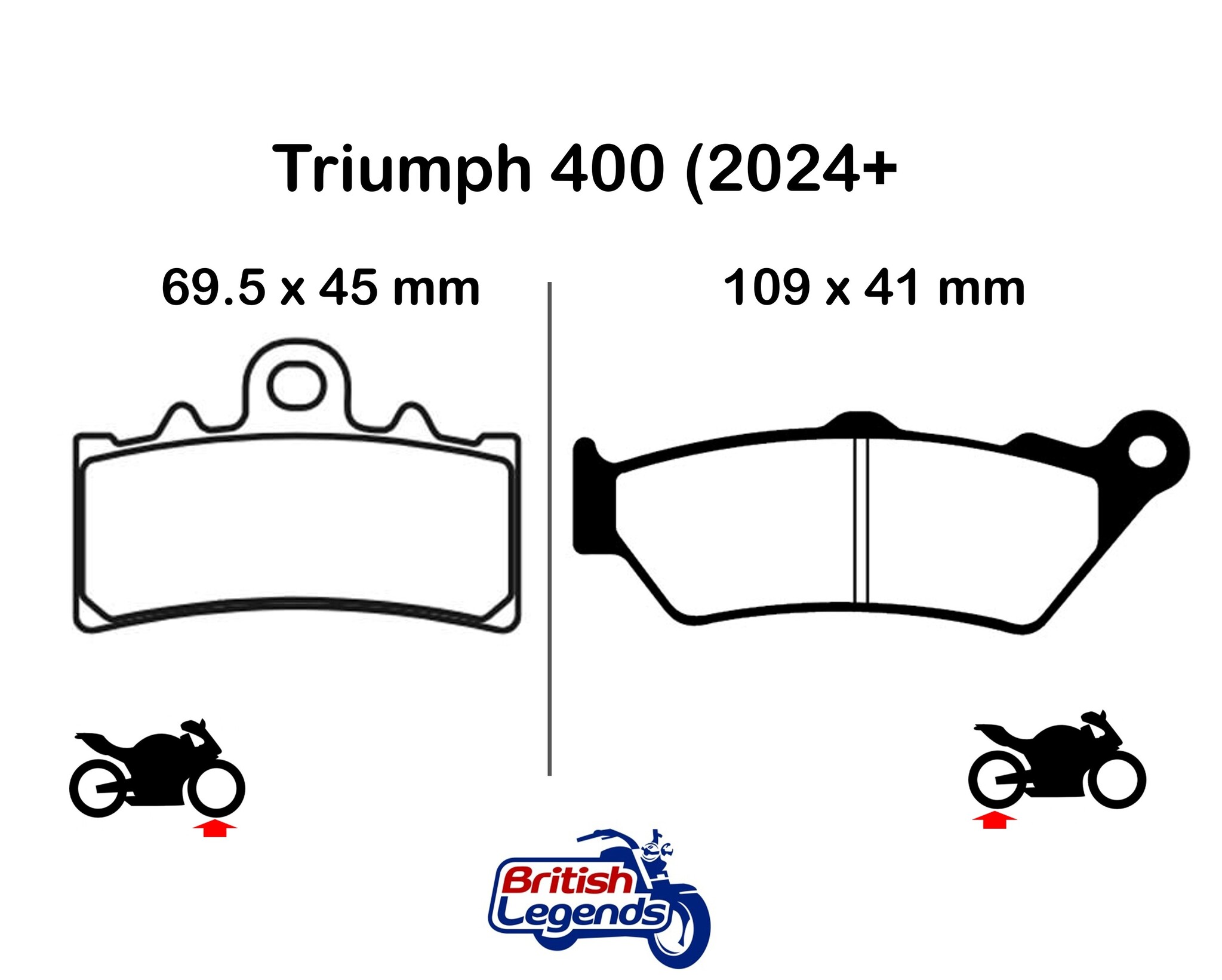 Ferodo Eco-Friction Pads for Triumph 400