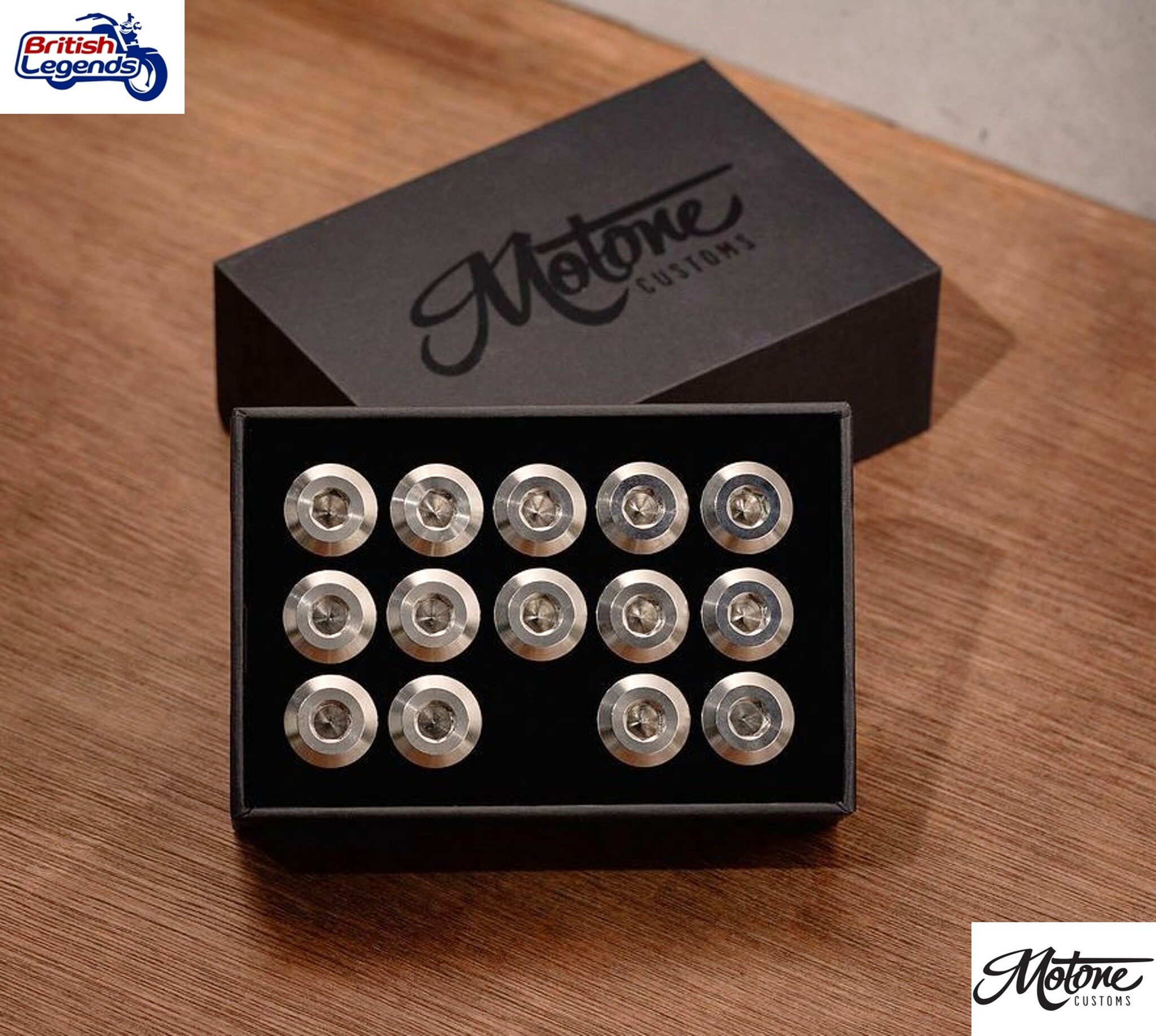 Set of Brake Disc Bolts milled from Solid Titanium