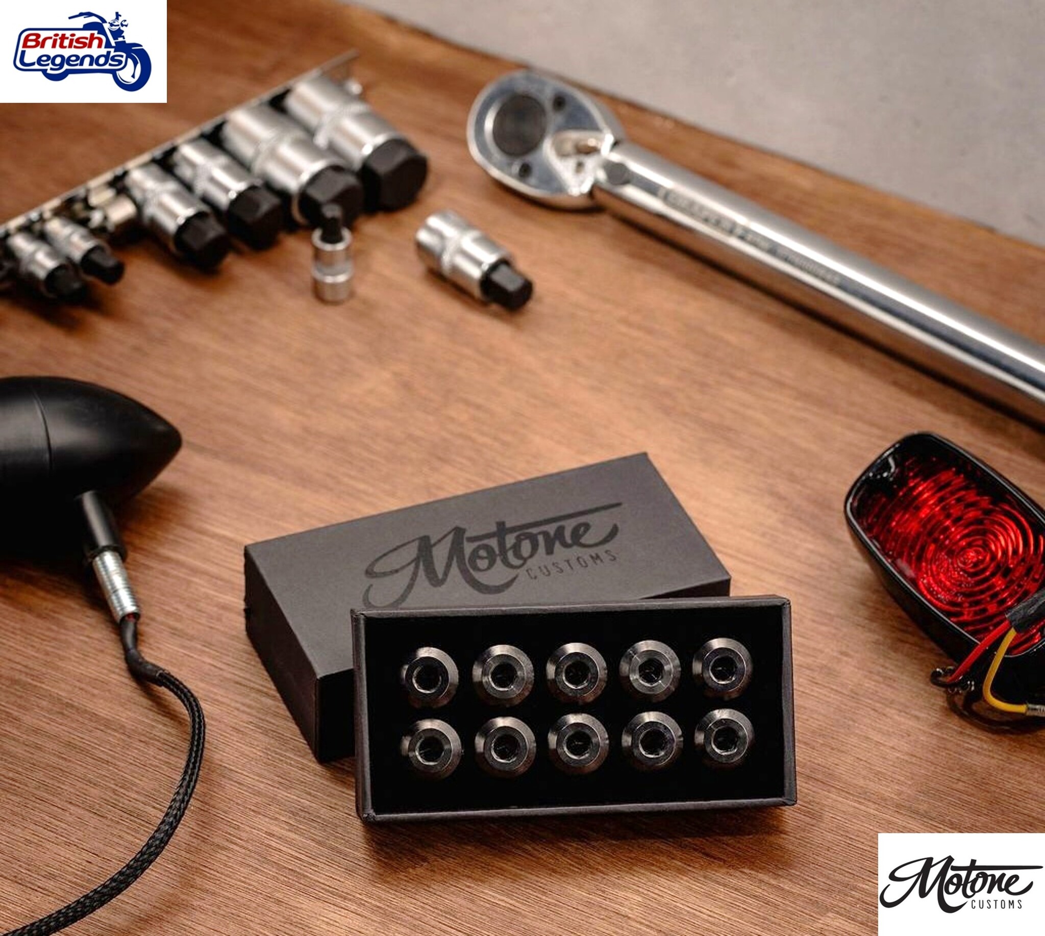 Set of Brake Disc Bolts milled from Solid Titanium