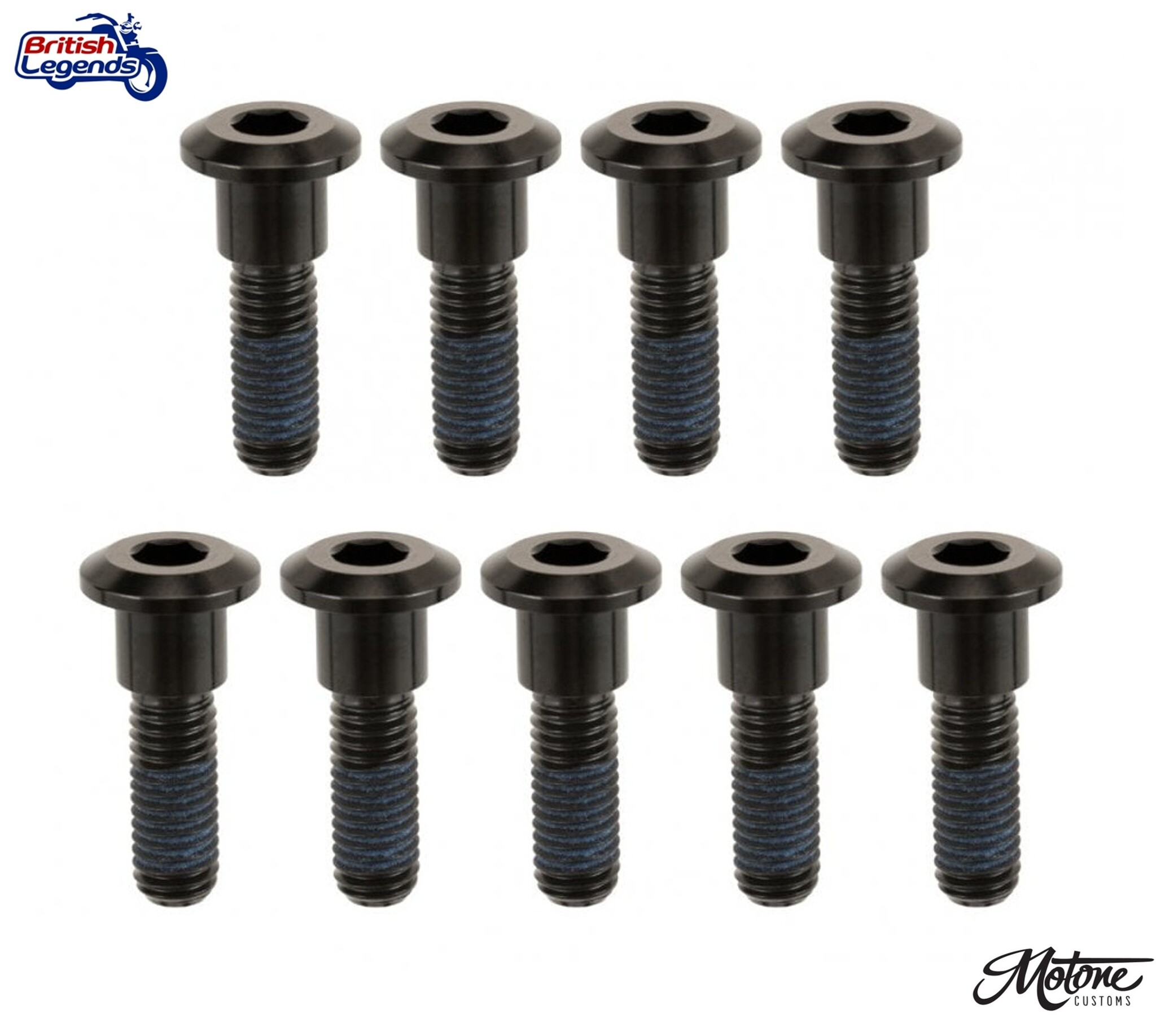 Set of Brake Disc Bolts milled from Solid Titanium