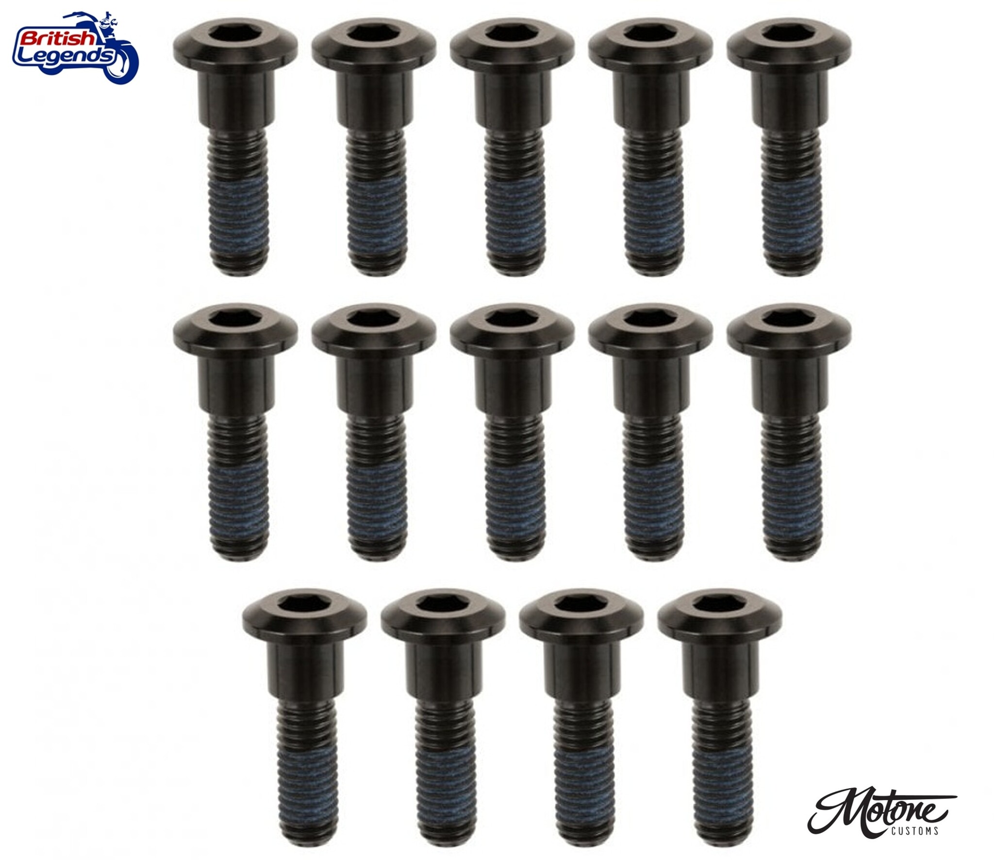 Set of Brake Disc Bolts milled from Solid Titanium